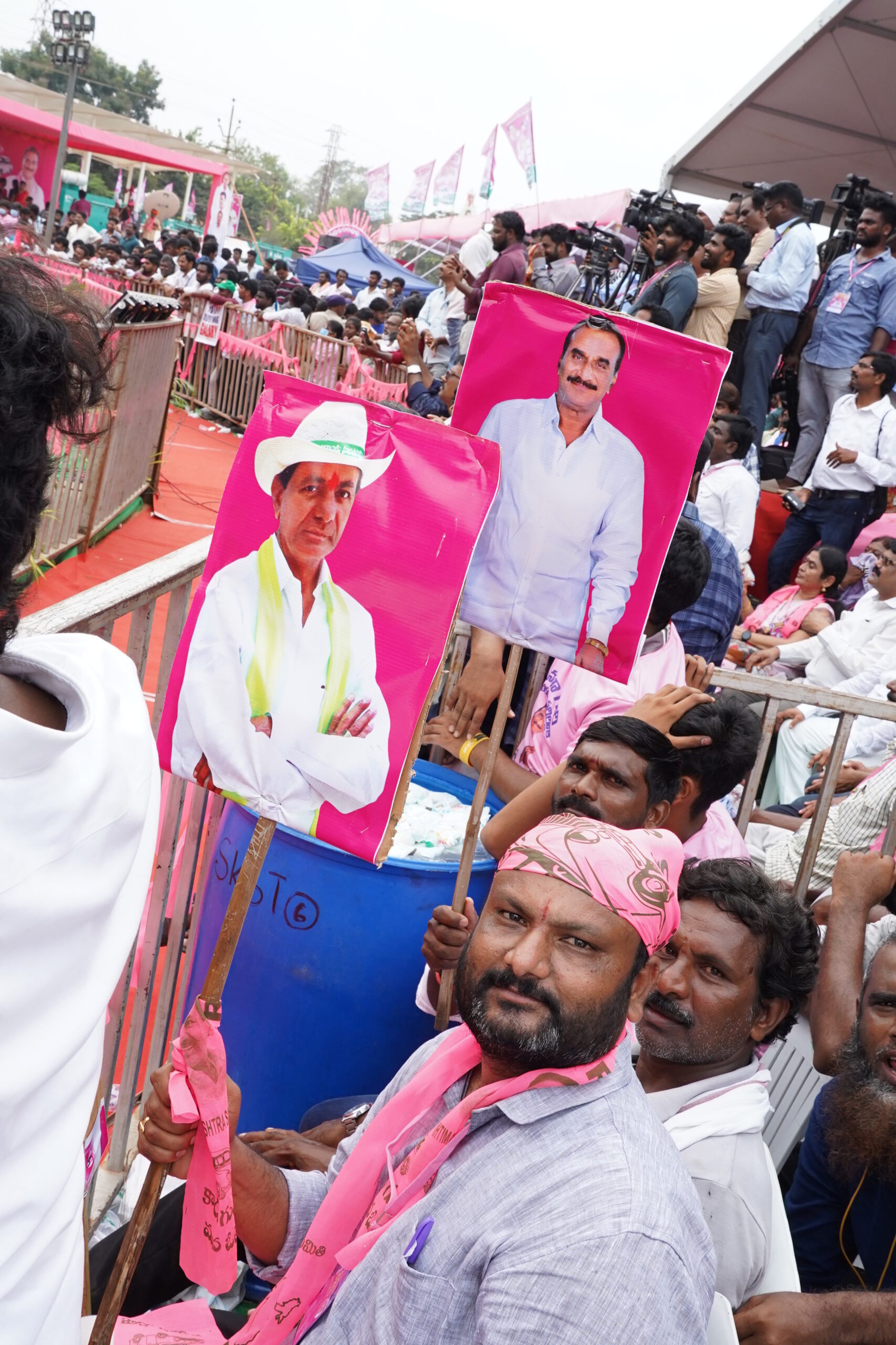 Brs Party President Kcr Participating In Praja Ashirvada Sabha At Kothagudem