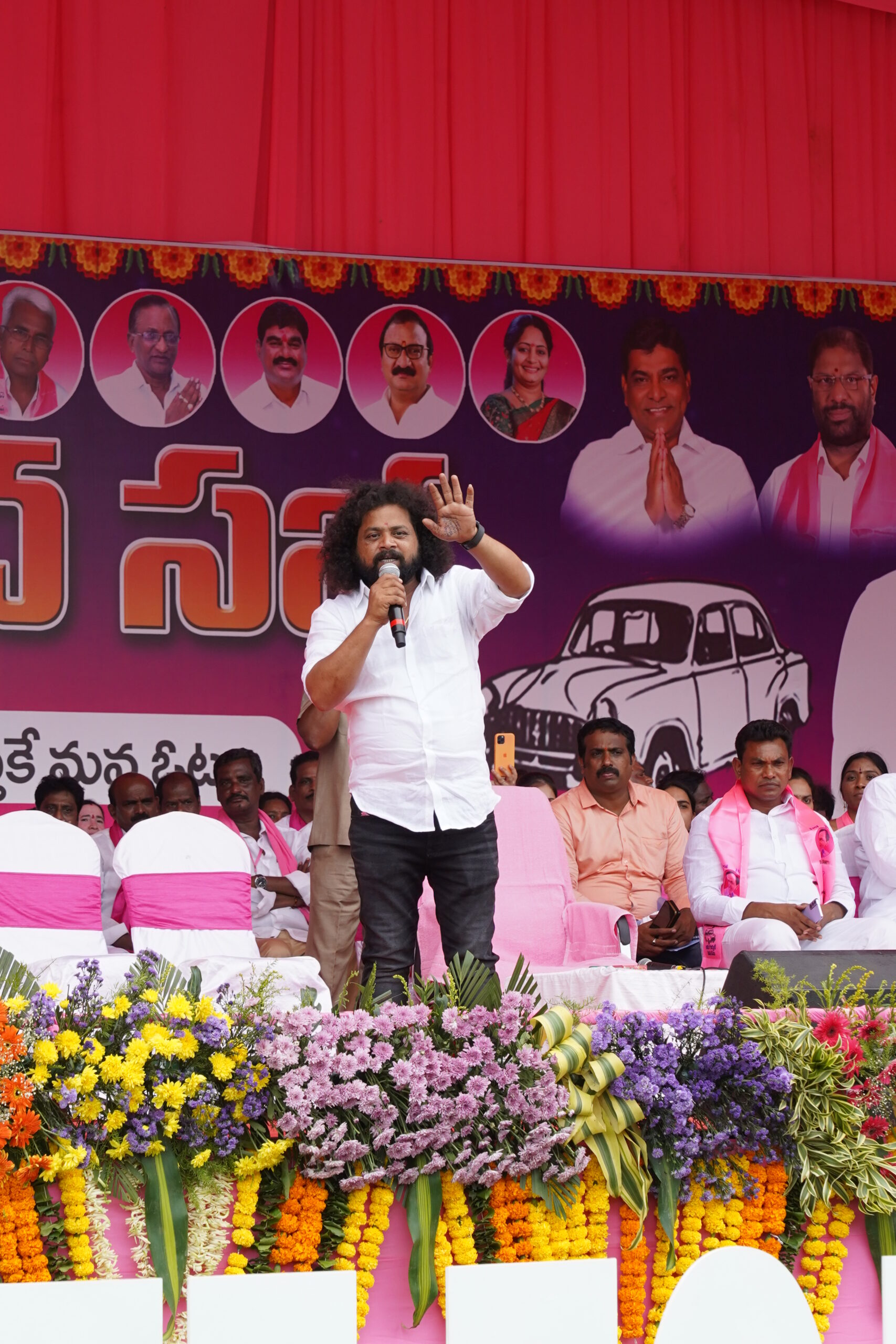 Brs Party President Kcr Participating In Praja Ashirvada Sabha At Kothagudem