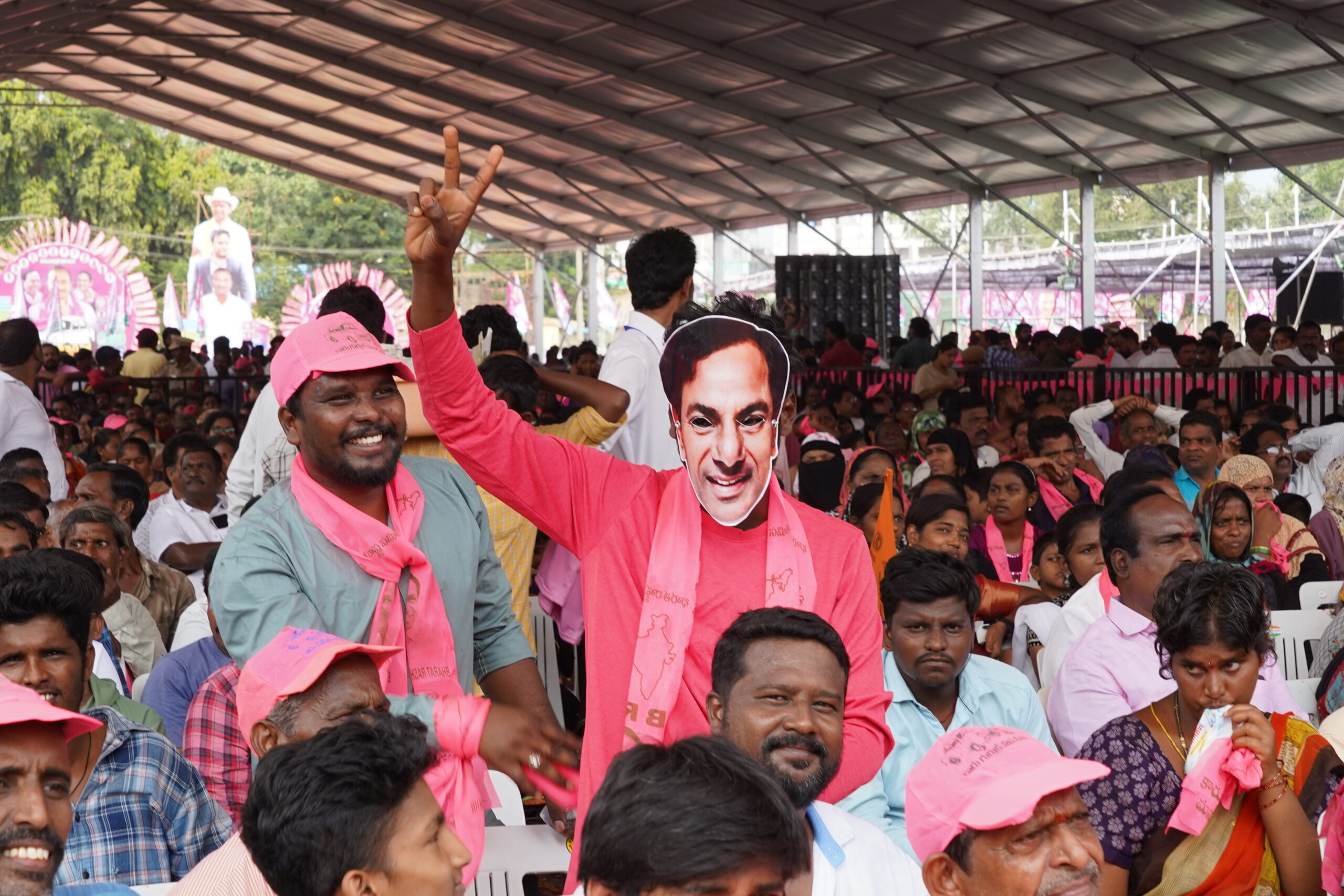 Brs Party President Kcr Participating In Praja Ashirvada Sabha At Kothagudem