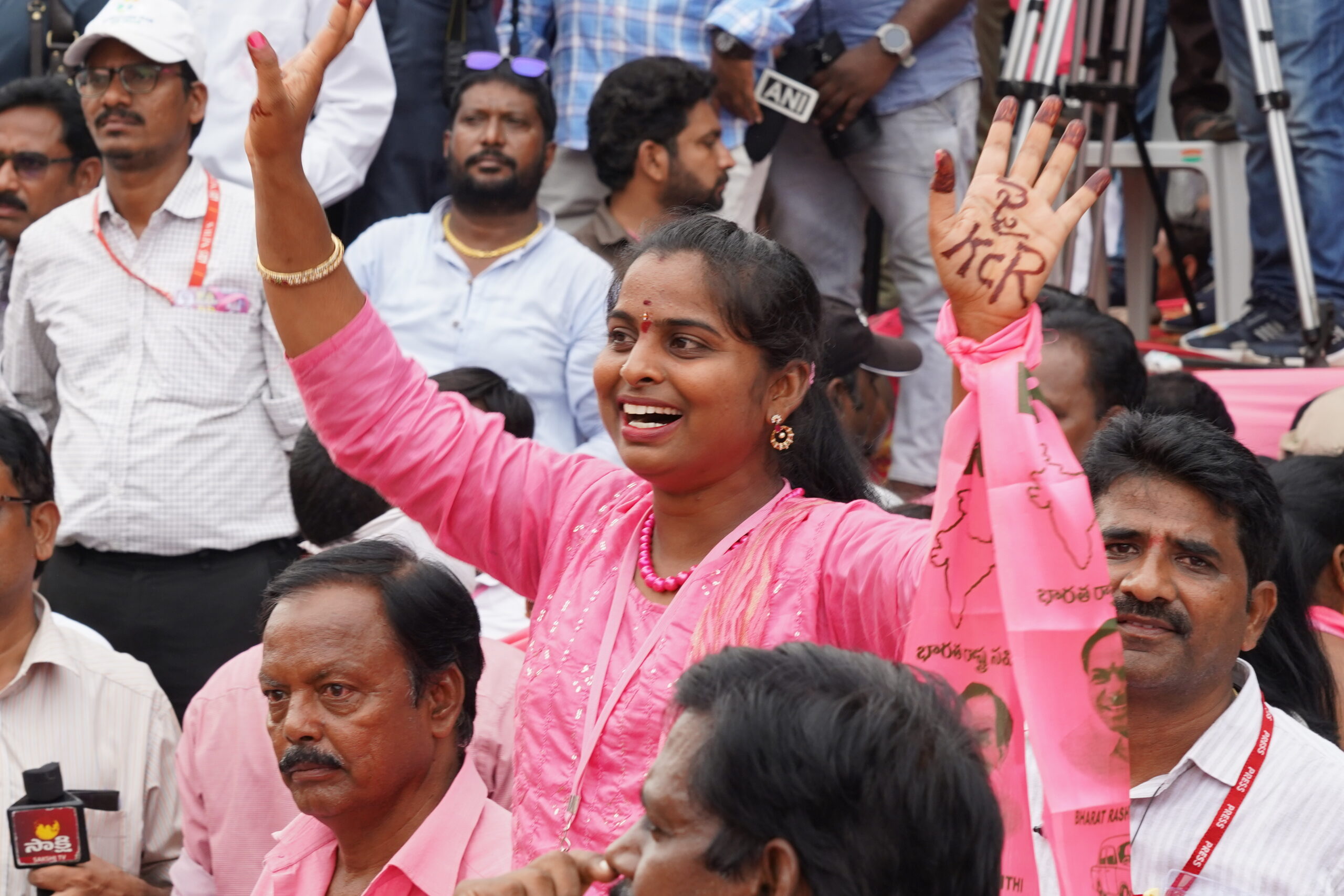 Brs Party President Kcr Participating In Praja Ashirvada Sabha At Kothagudem
