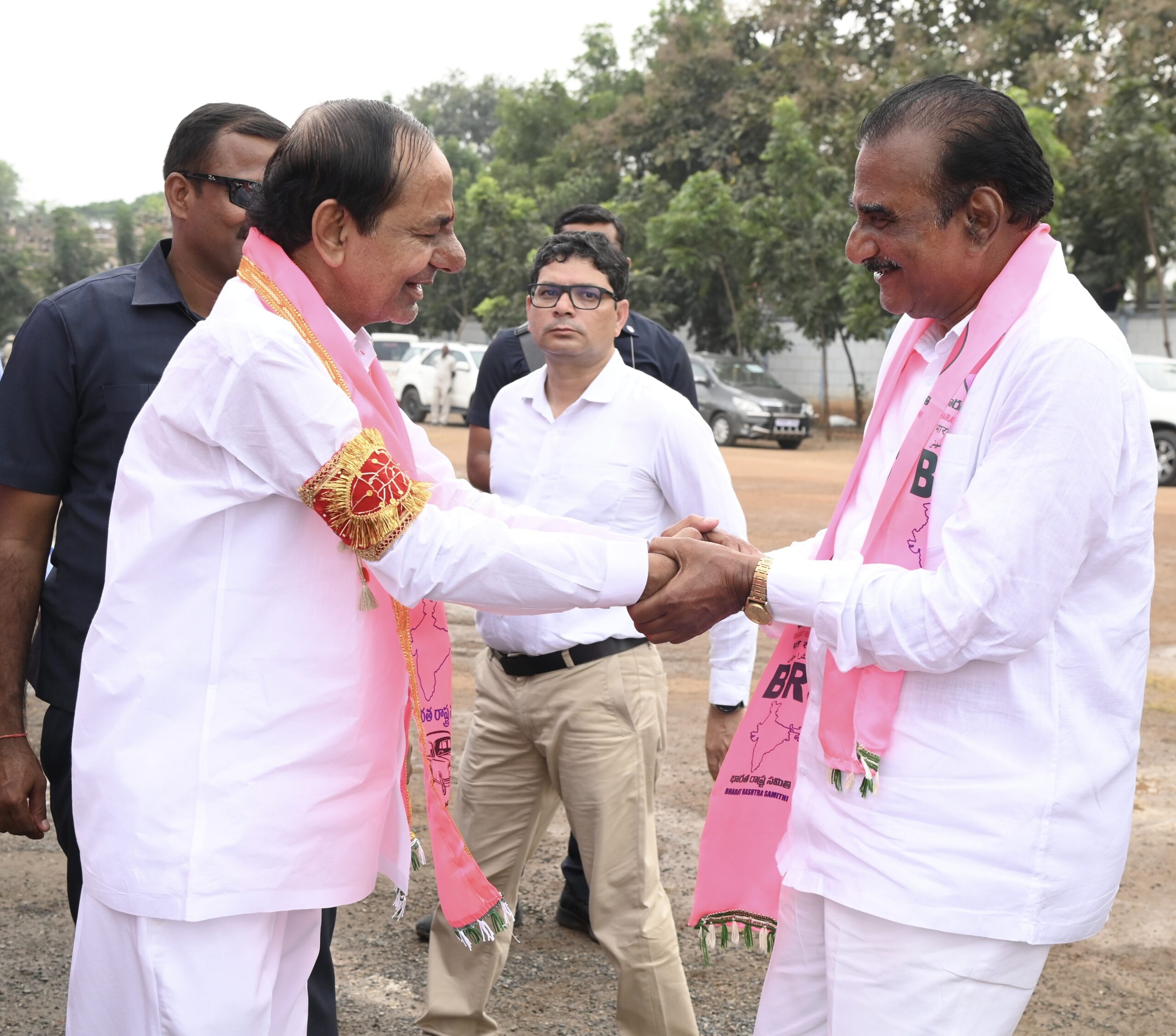 Brs Party President Kcr Participating In Praja Ashirvada Sabha At Kothagudem