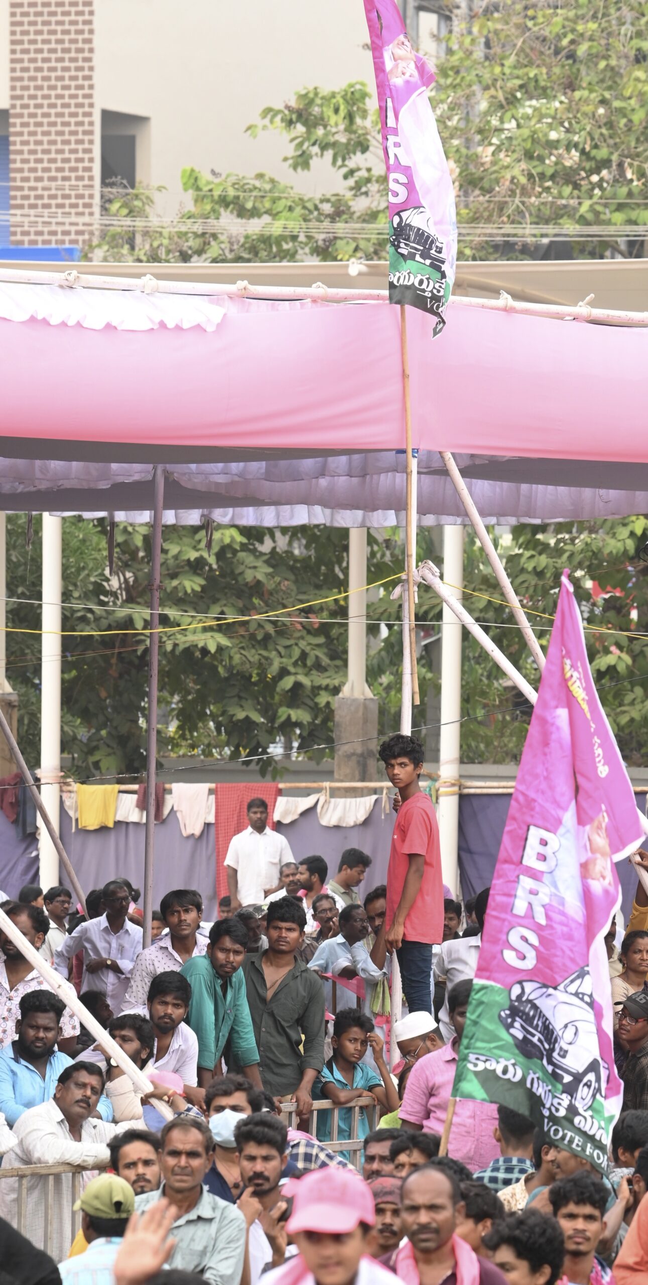 Brs Party President Kcr Participating In Praja Ashirvada Sabha At Kothagudem