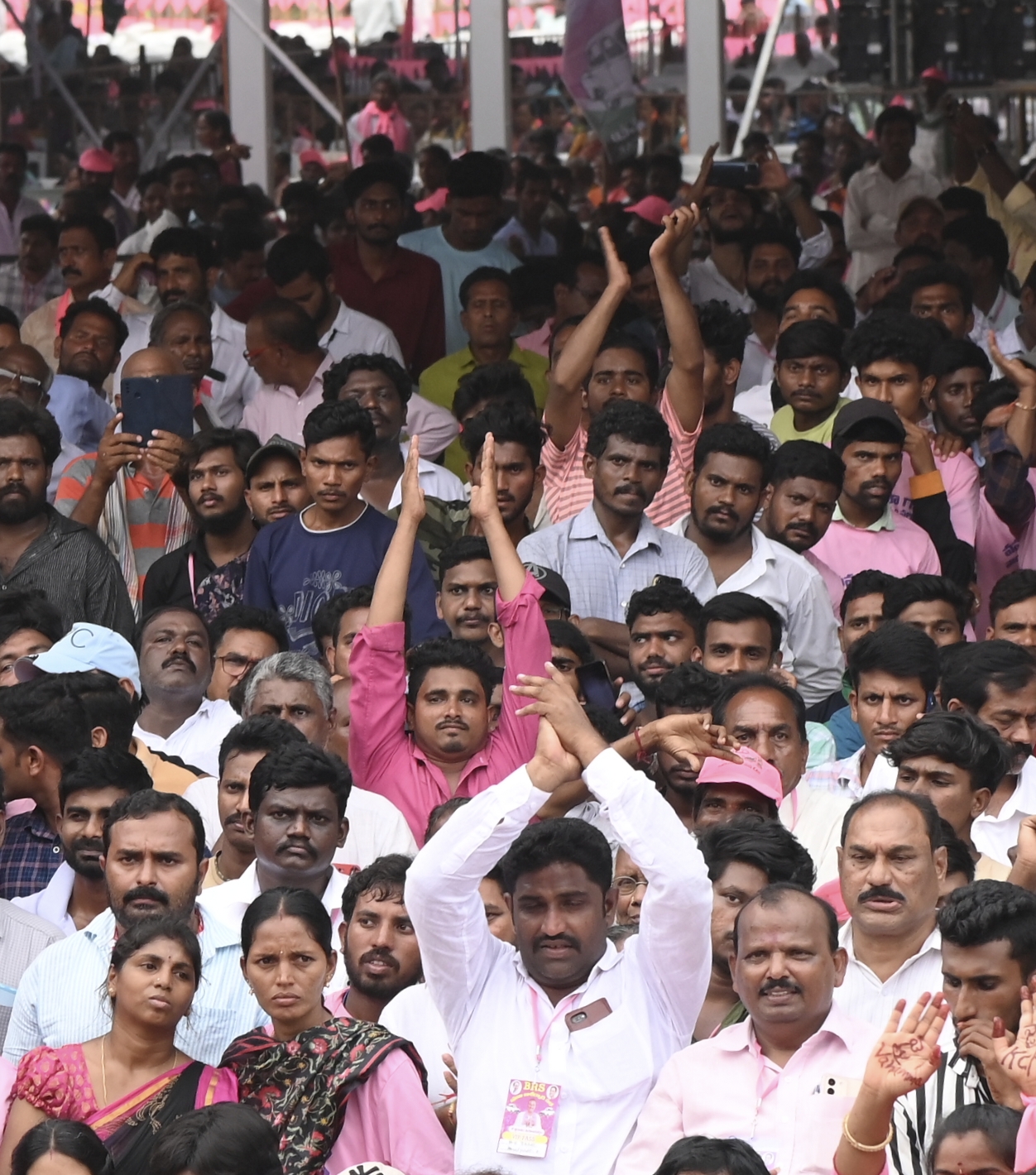 Brs Party President Kcr Participating In Praja Ashirvada Sabha At Kothagudem
