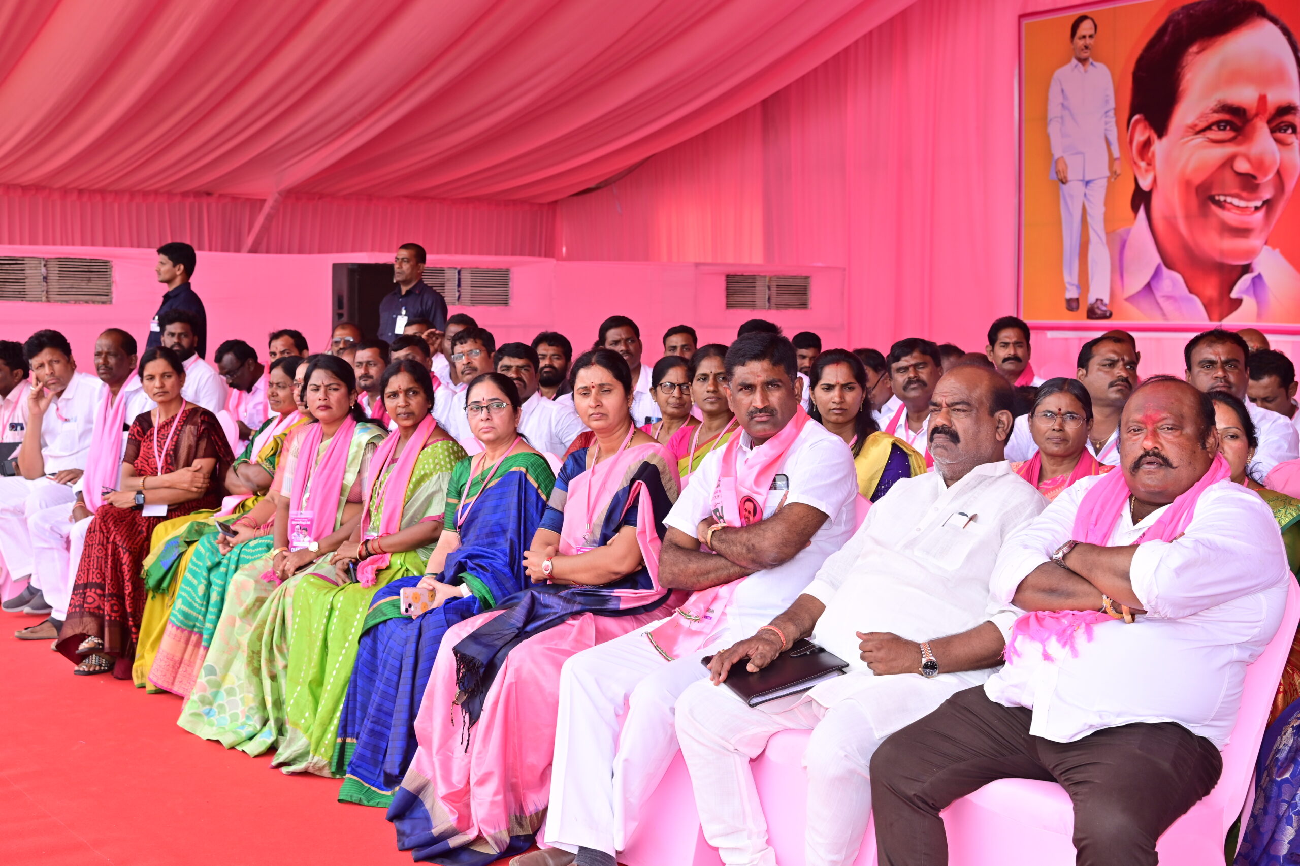 Brs Party President Kcr Participating In Praja Ashirvada Sabha At Manakondur