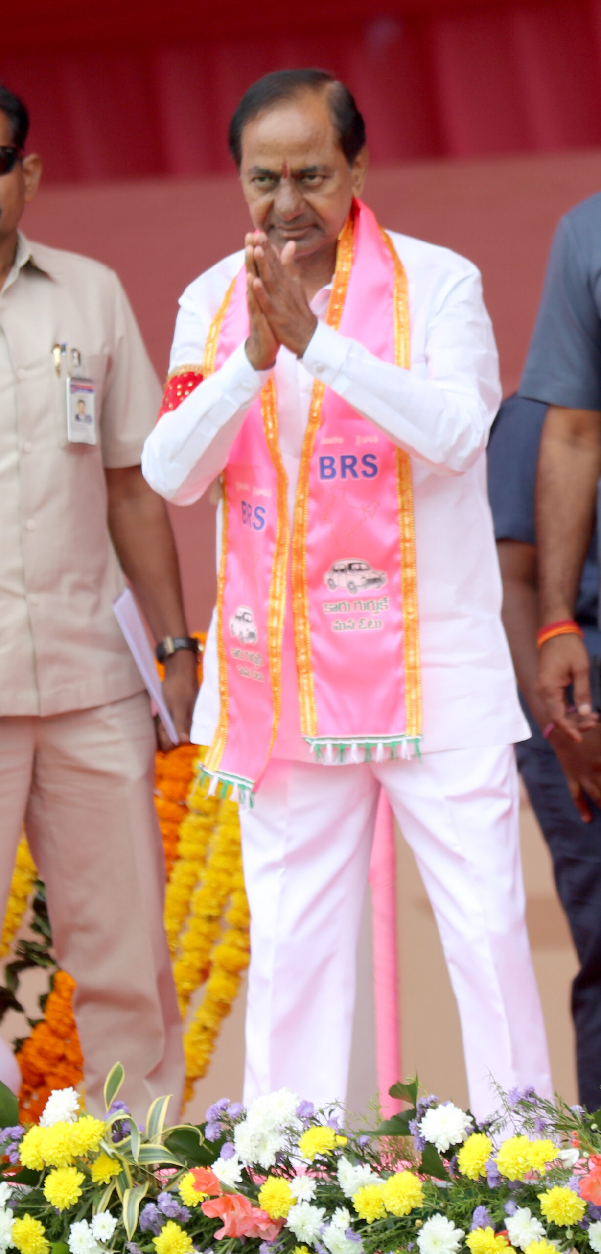 Brs Party President Kcr Participating In Praja Ashirvada Sabha At Mancherial