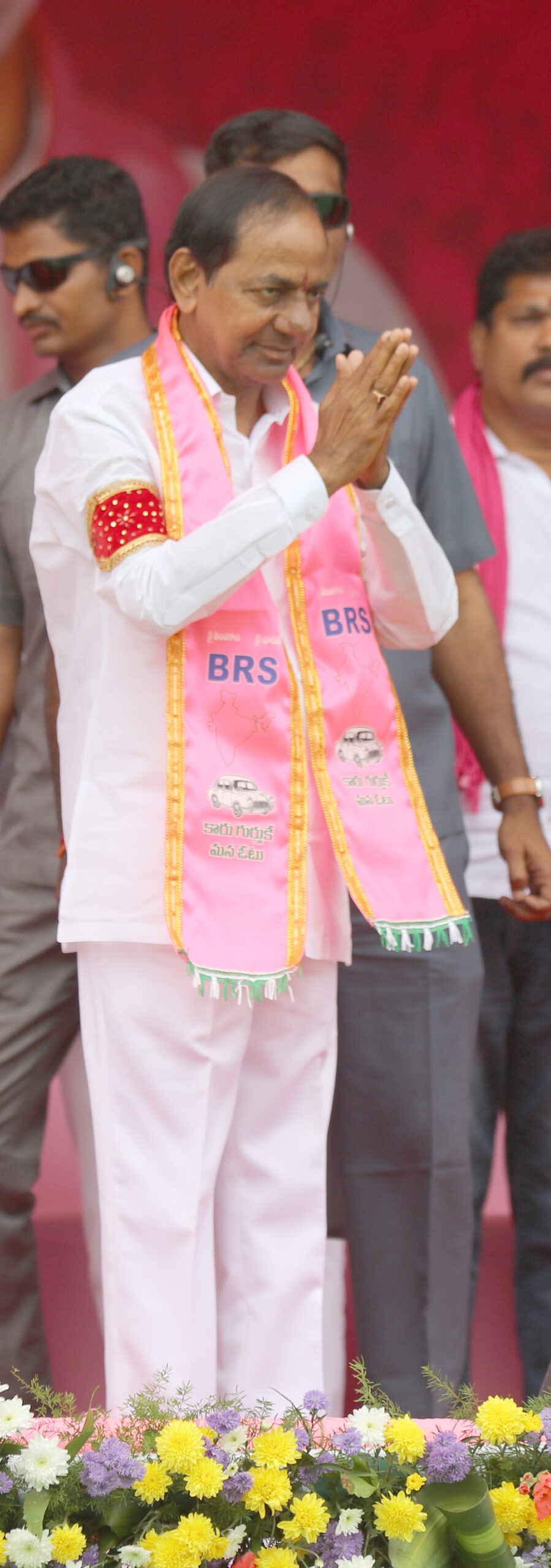 Brs Party President Kcr Participating In Praja Ashirvada Sabha At Mancherial