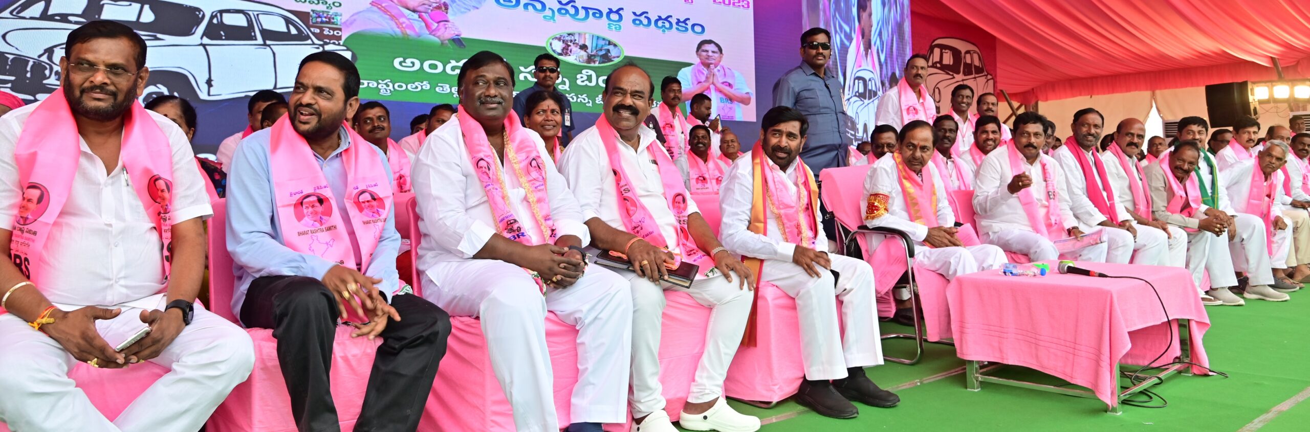 Brs Party President Kcr Participating In Praja Ashirvada Sabha At Miryalaguda