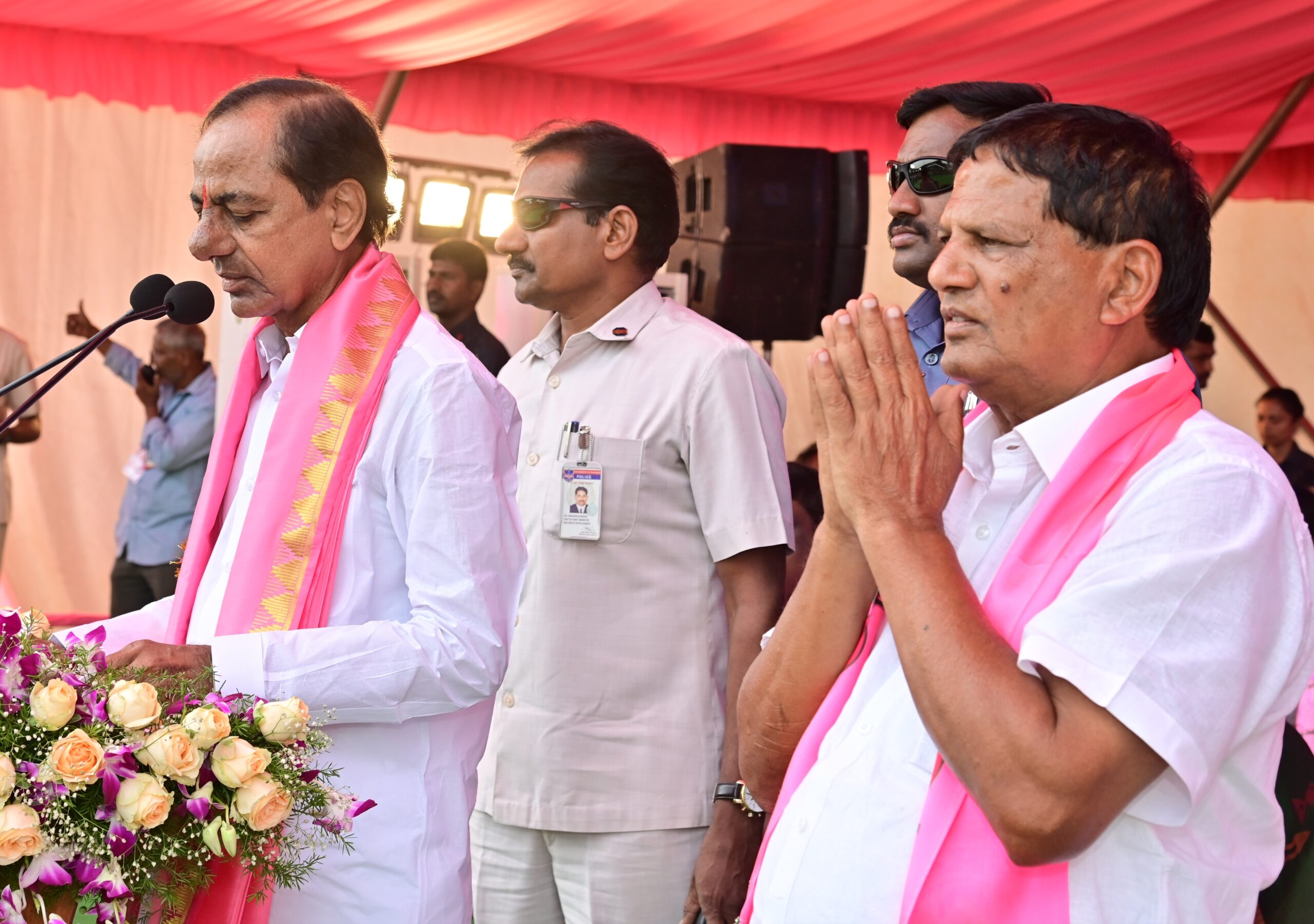 Brs Party President Kcr Participating In Praja Ashirvada Sabha At Miryalaguda