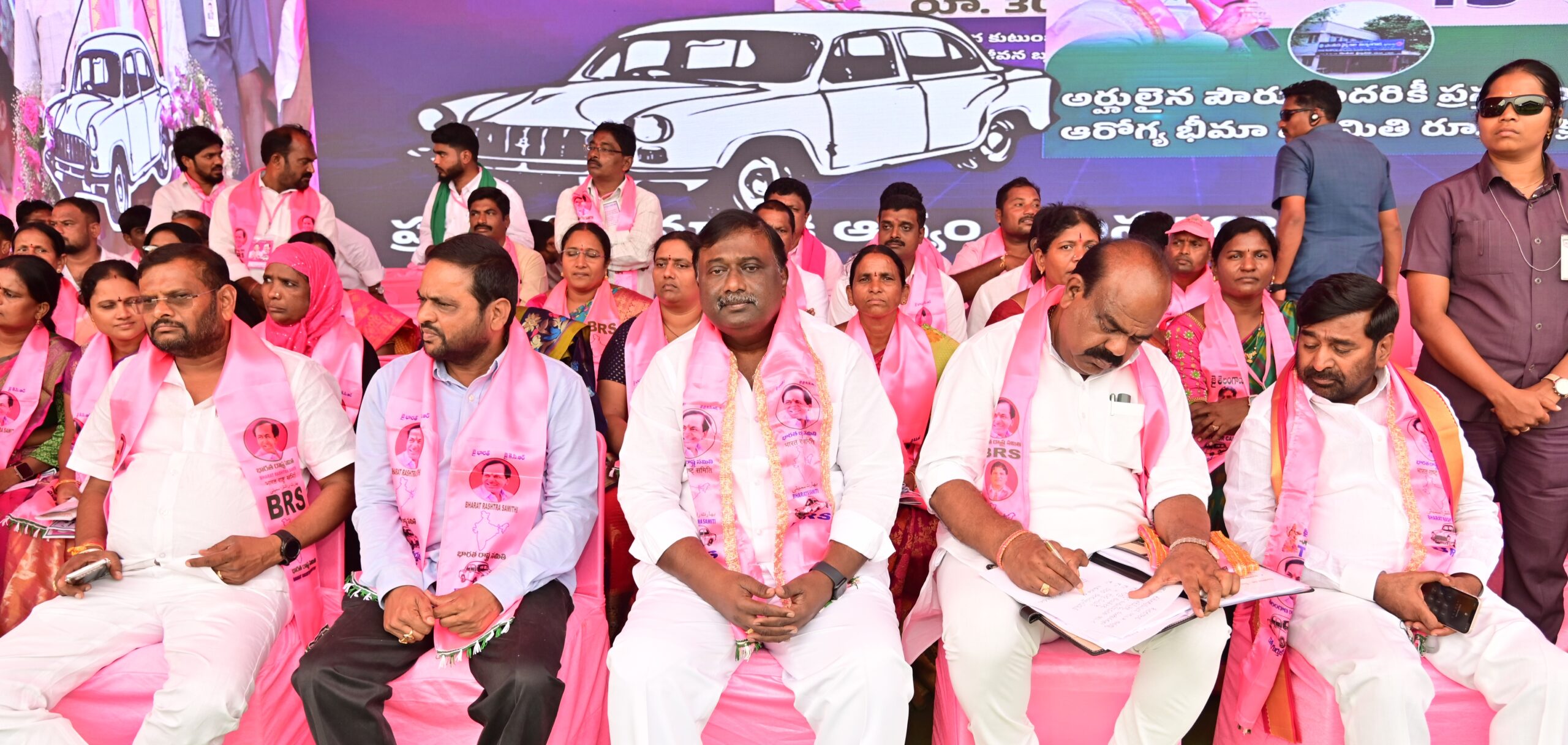 Brs Party President Kcr Participating In Praja Ashirvada Sabha At Miryalaguda