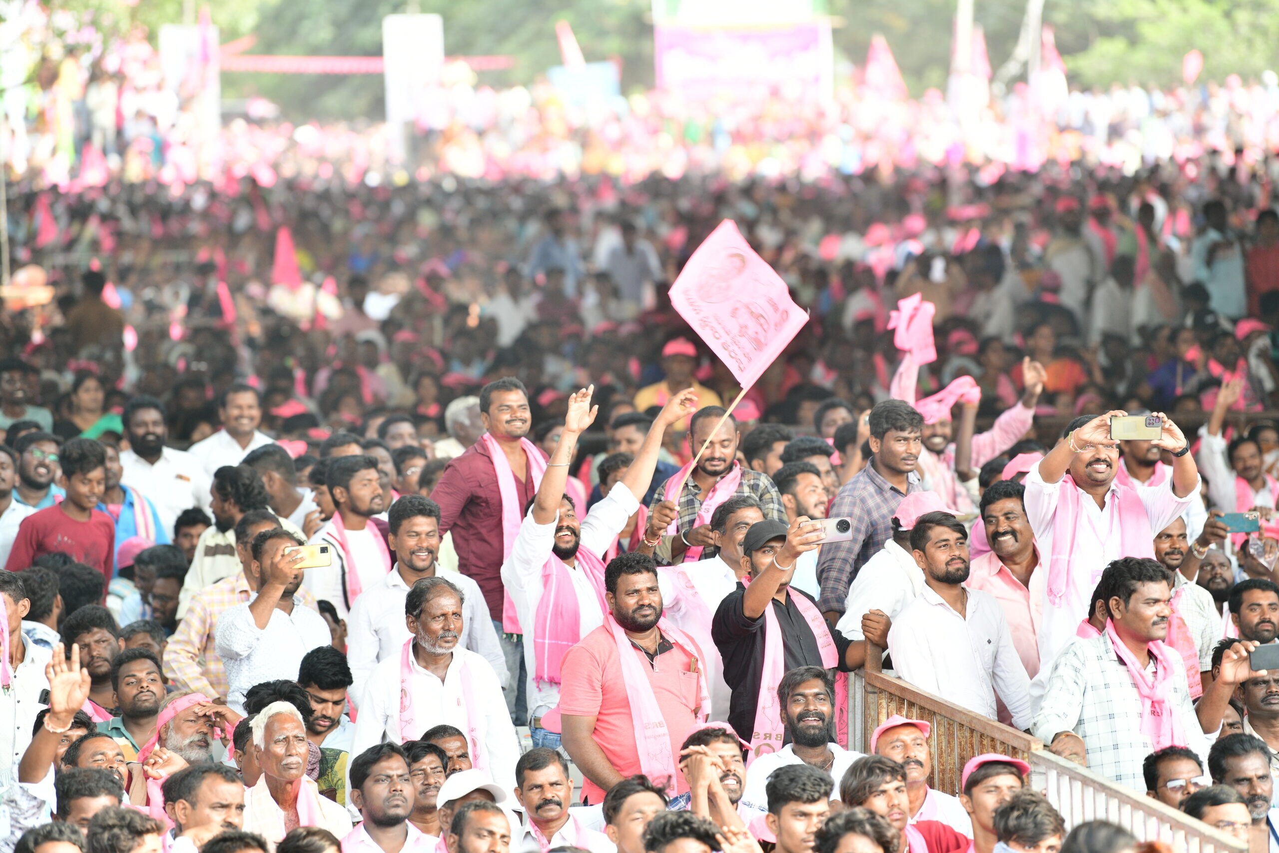 Brs Party President Kcr Participating In Praja Ashirvada Sabha At Miryalaguda