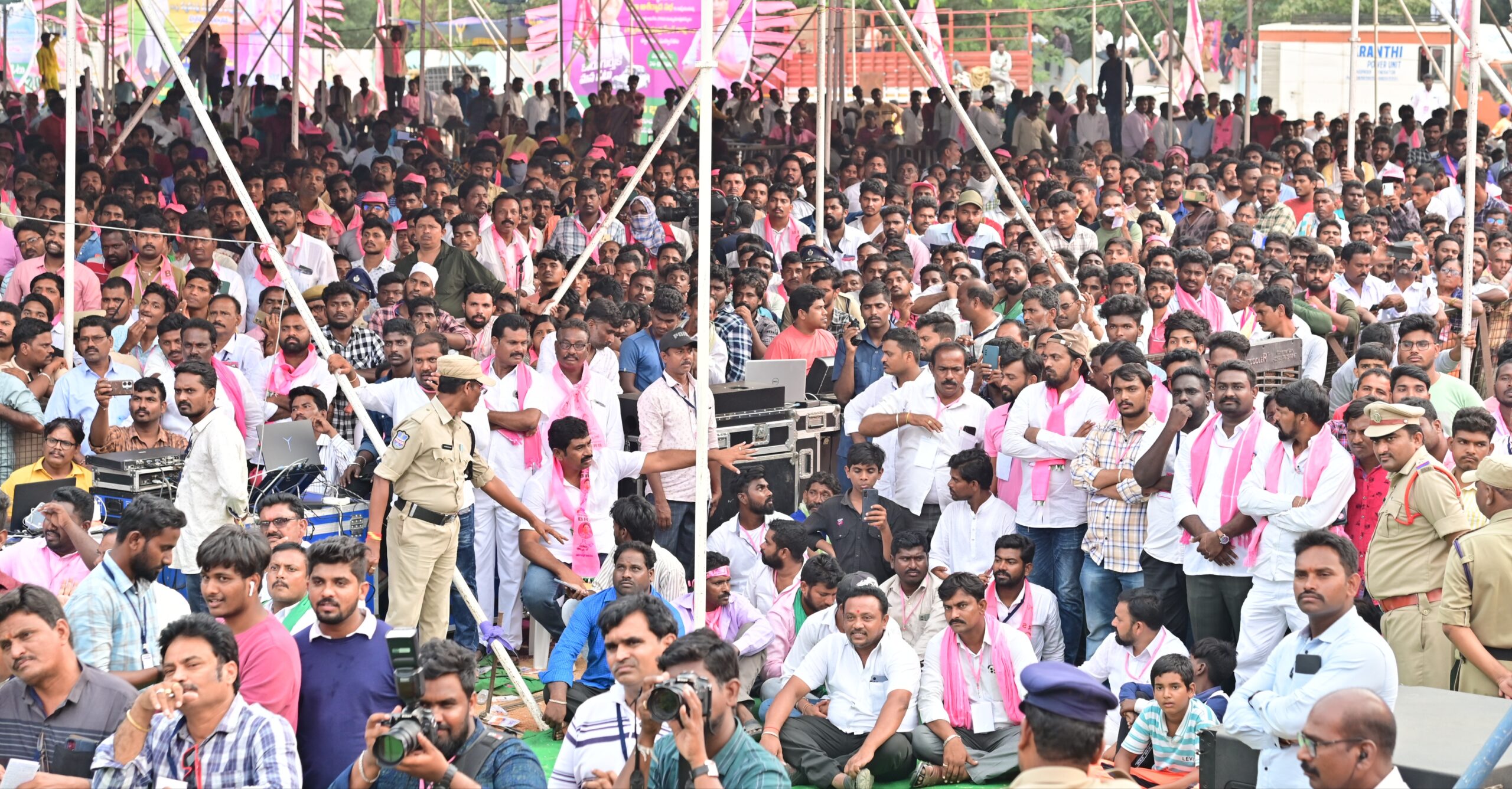 Brs Party President Kcr Participating In Praja Ashirvada Sabha At Miryalaguda