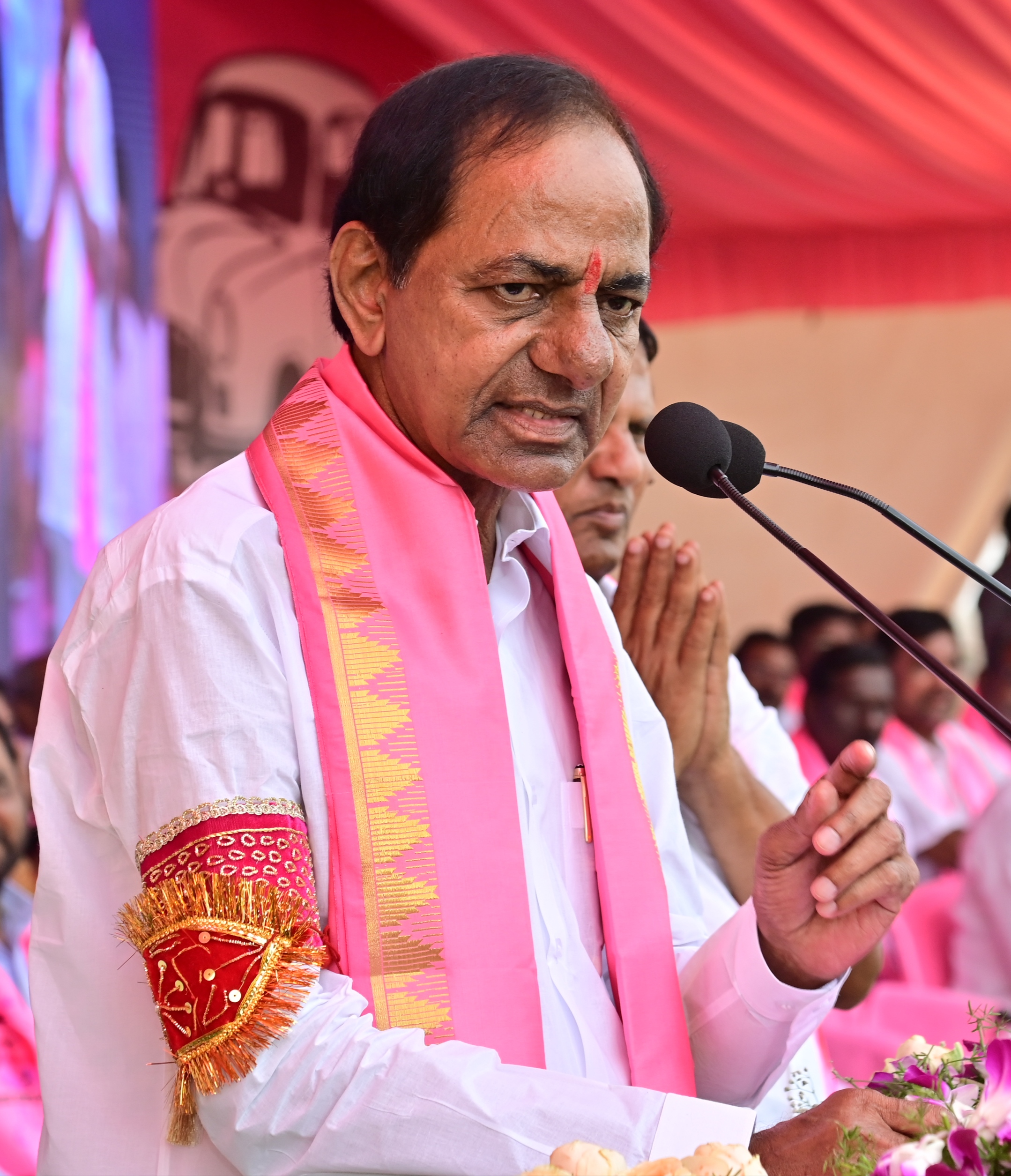 Brs Party President Kcr Participating In Praja Ashirvada Sabha At Miryalaguda