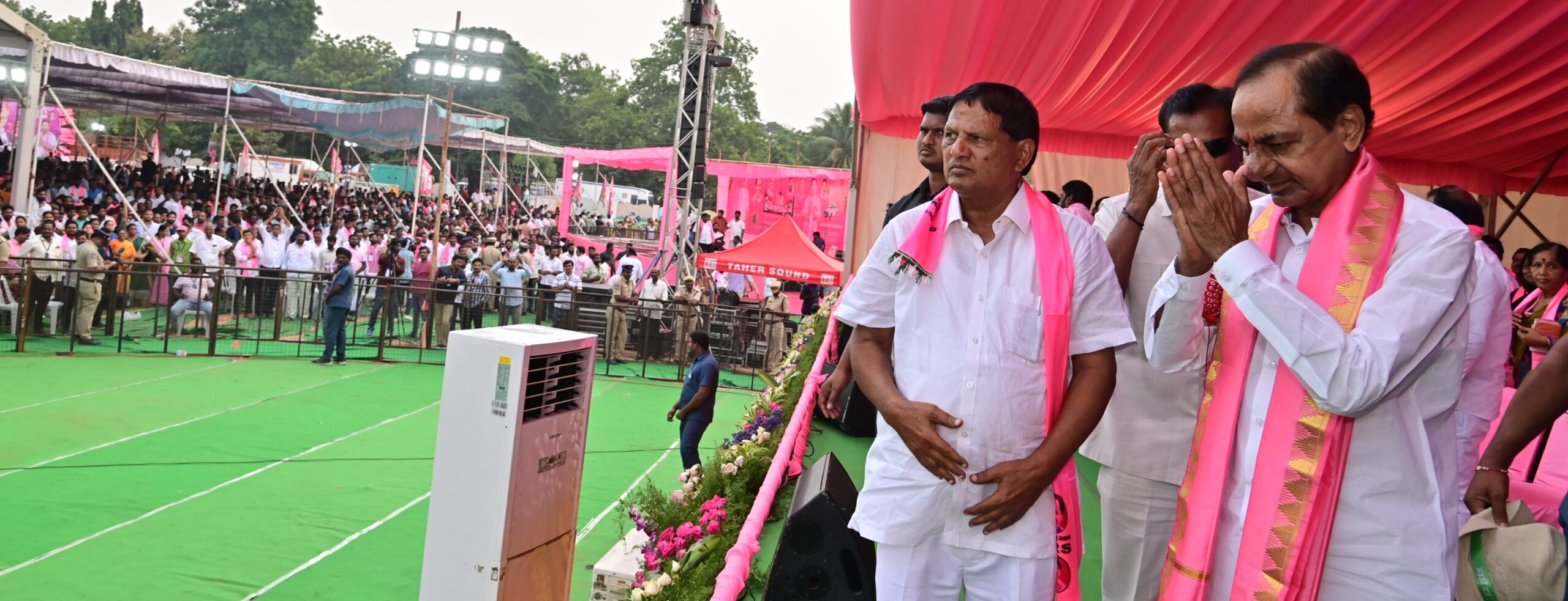 Brs Party President Kcr Participating In Praja Ashirvada Sabha At Miryalaguda