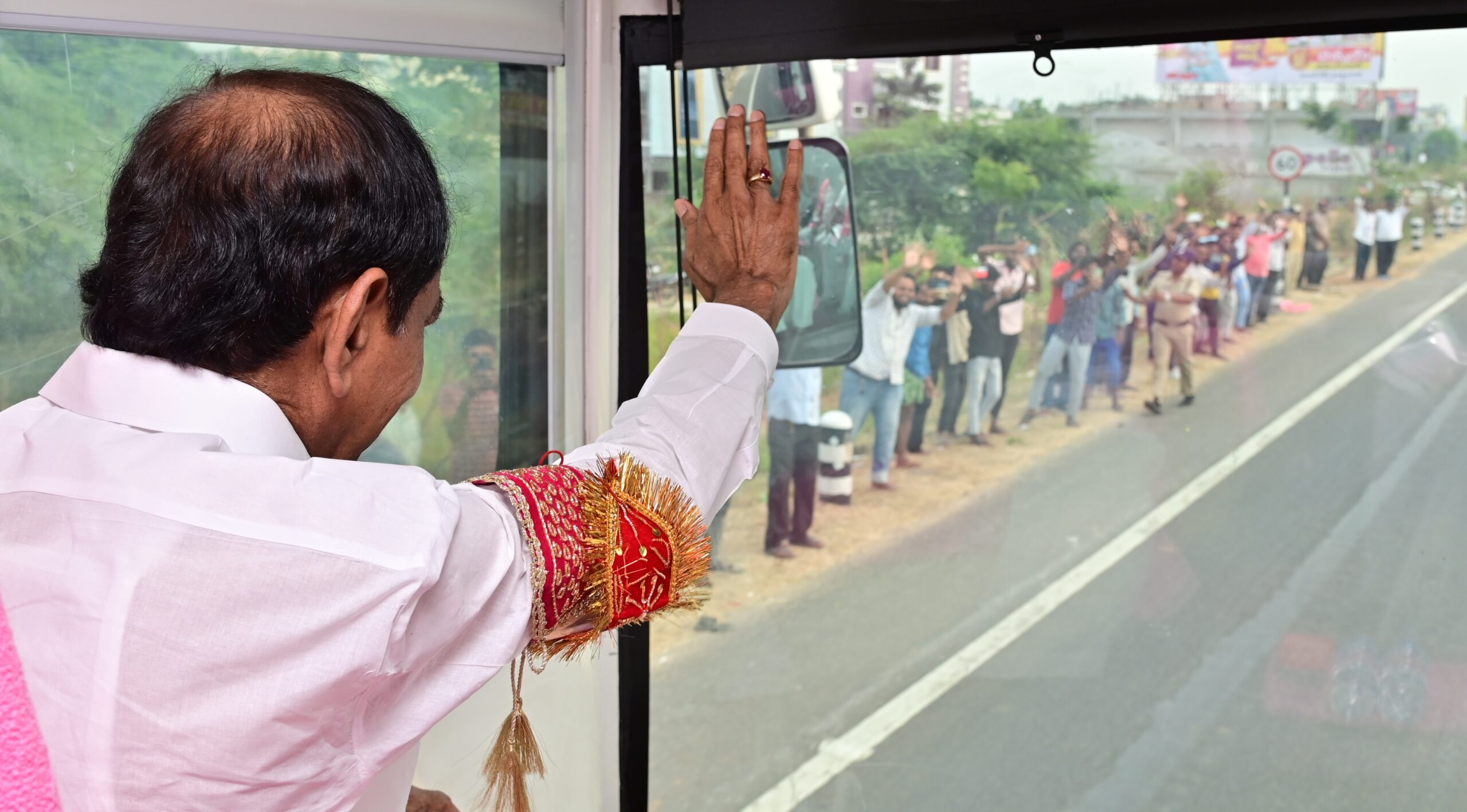 Brs Party President Kcr Participating In Praja Ashirvada Sabha At Miryalaguda