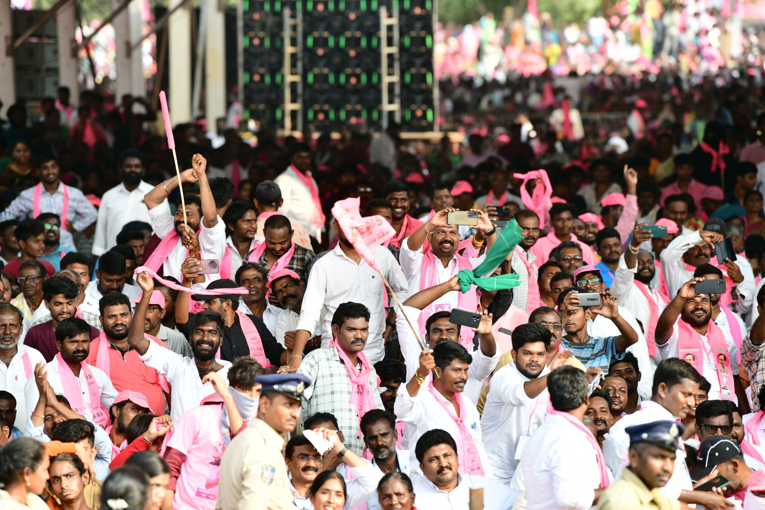 Brs Party President Kcr Participating In Praja Ashirvada Sabha At Miryalaguda