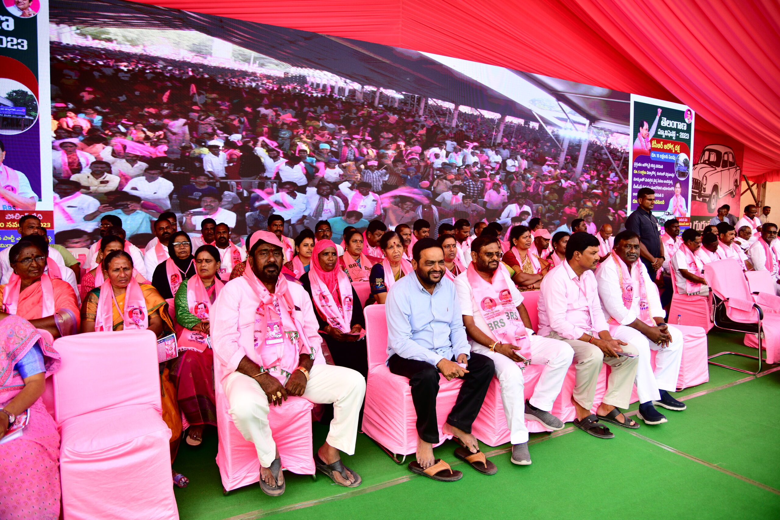 Brs Party President Kcr Participating In Praja Ashirvada Sabha At Miryalaguda