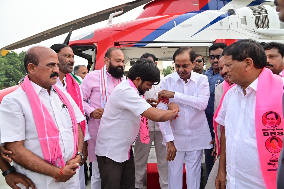 Brs Party President Kcr Participating In Praja Ashirvada Sabha At Miryalaguda