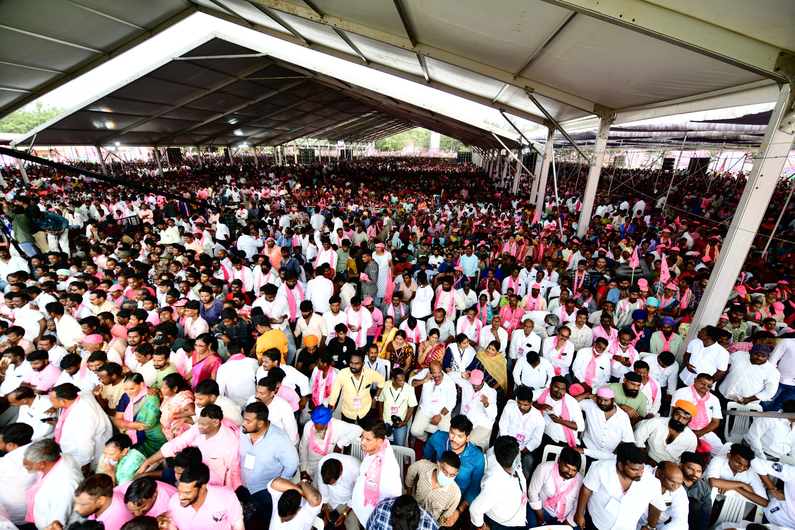 Brs Party President Kcr Participating In Praja Ashirvada Sabha At Miryalaguda