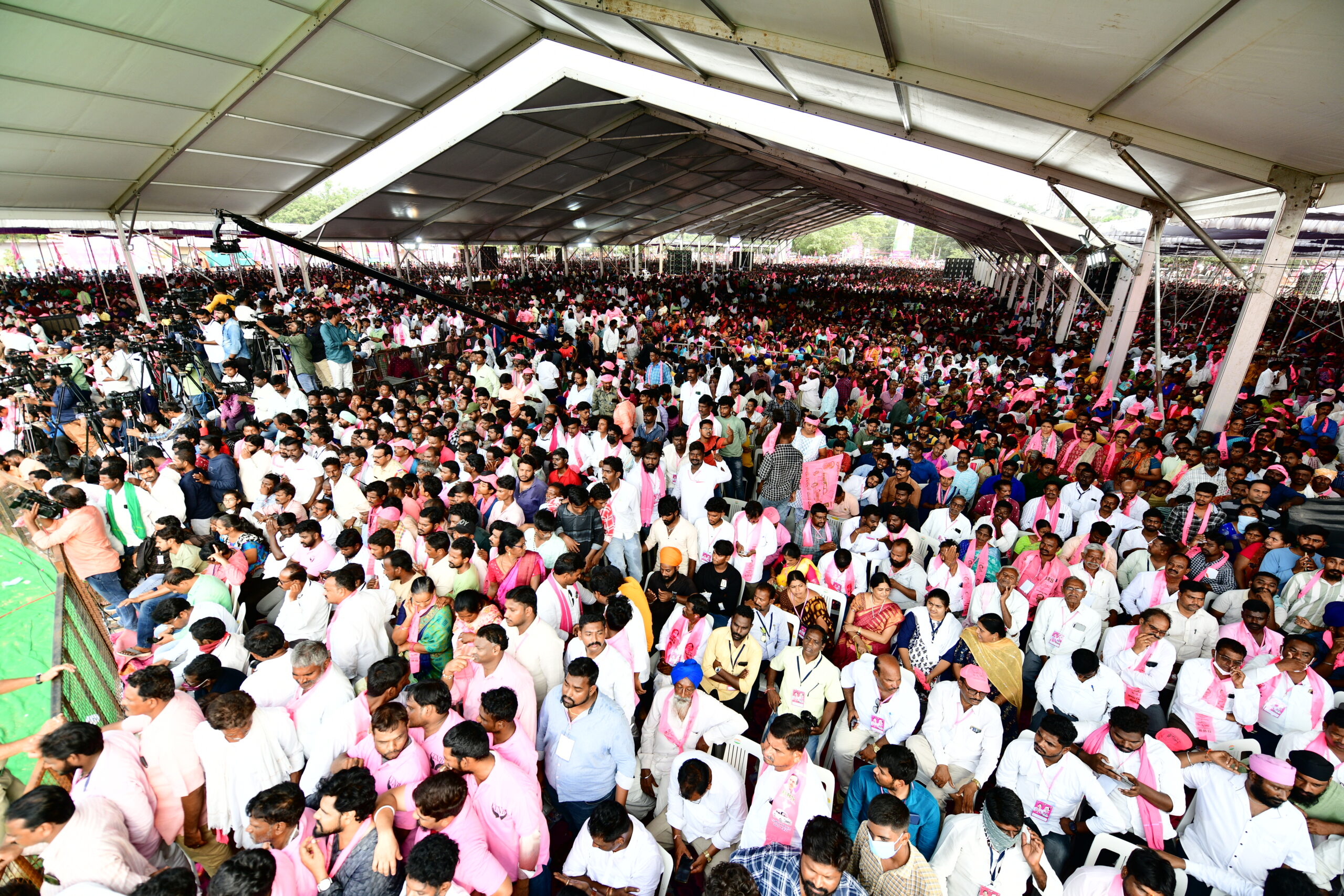 Brs Party President Kcr Participating In Praja Ashirvada Sabha At Miryalaguda