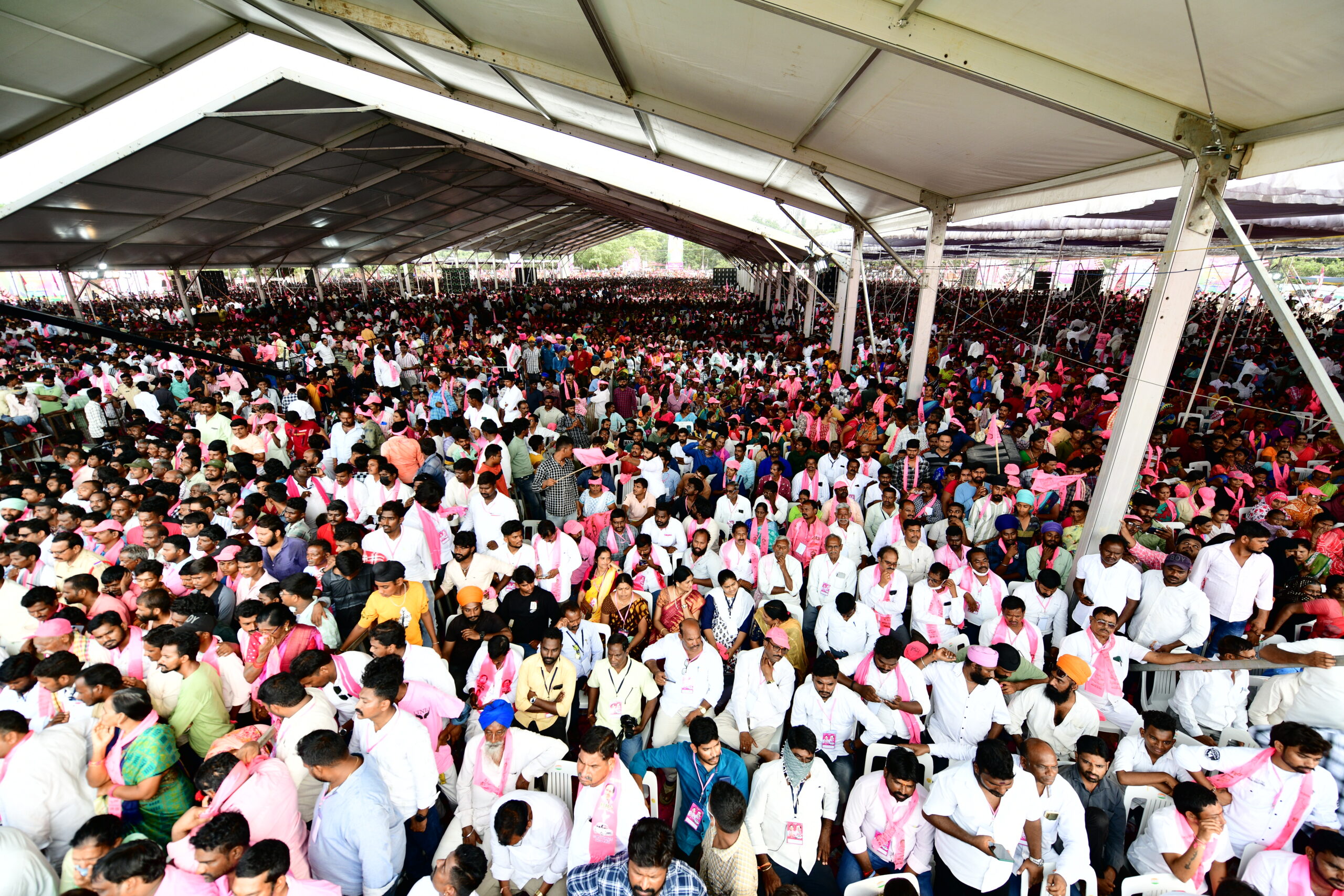 Brs Party President Kcr Participating In Praja Ashirvada Sabha At Miryalaguda