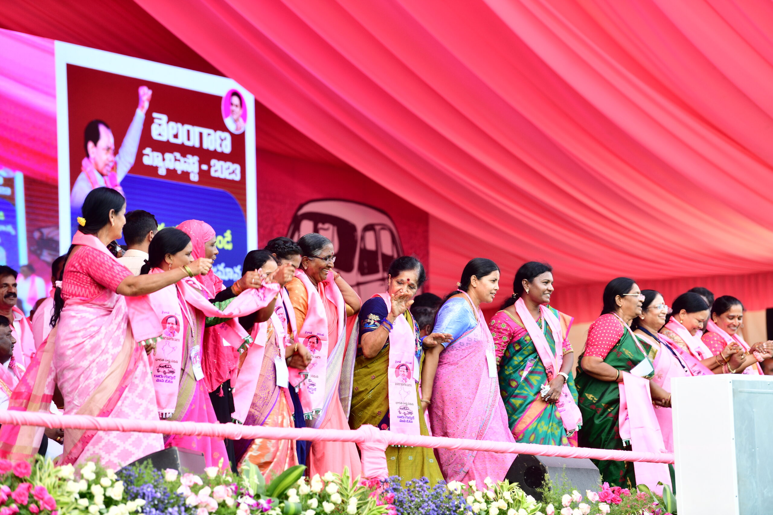 Brs Party President Kcr Participating In Praja Ashirvada Sabha At Miryalaguda