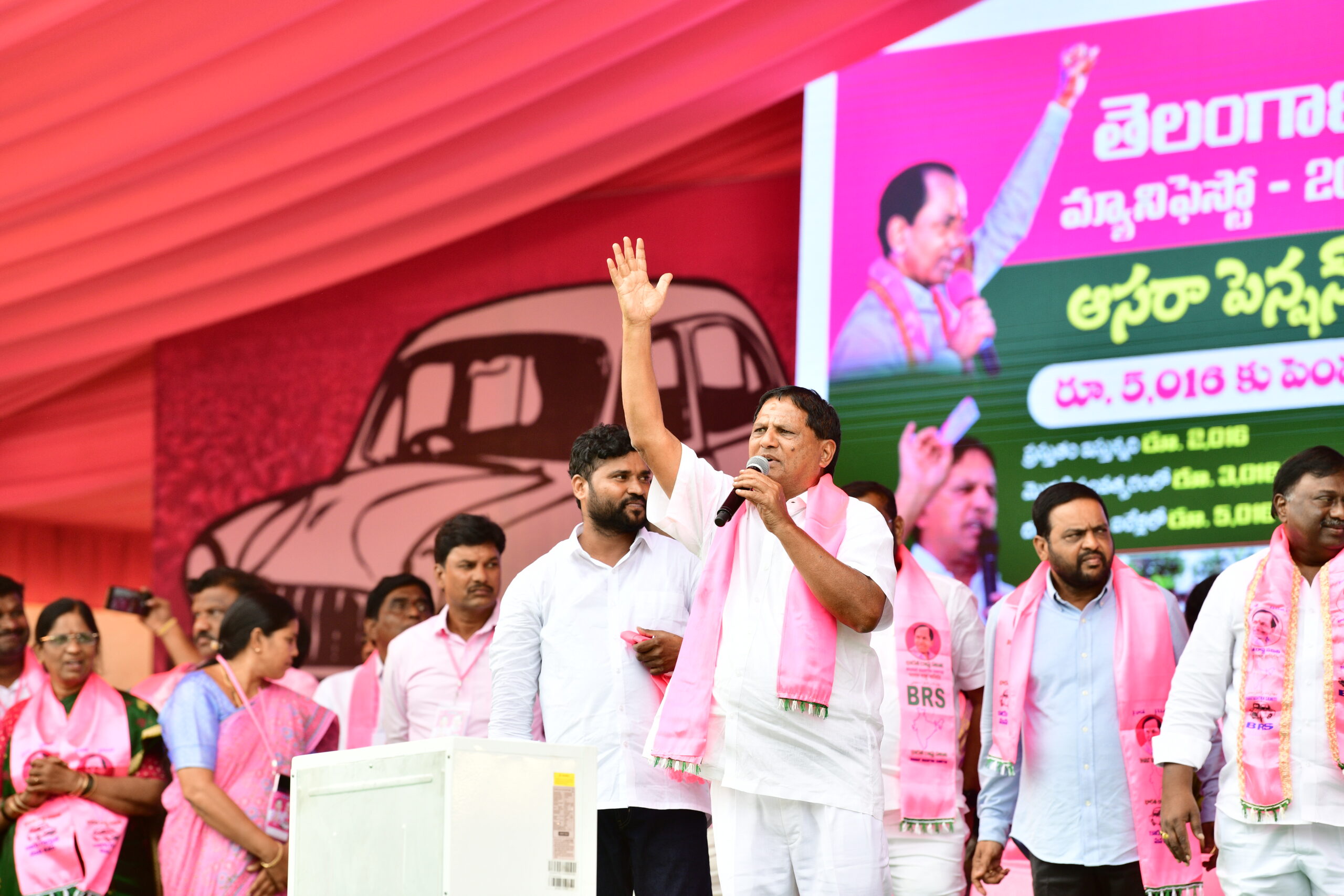 Brs Party President Kcr Participating In Praja Ashirvada Sabha At Miryalaguda