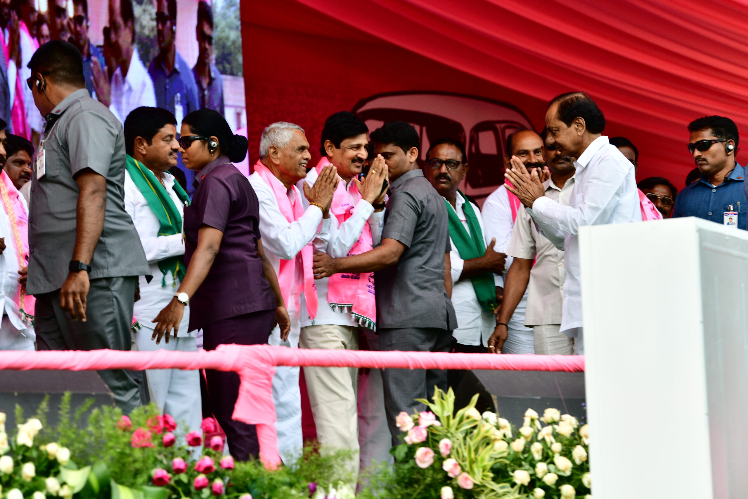 Brs Party President Kcr Participating In Praja Ashirvada Sabha At Miryalaguda