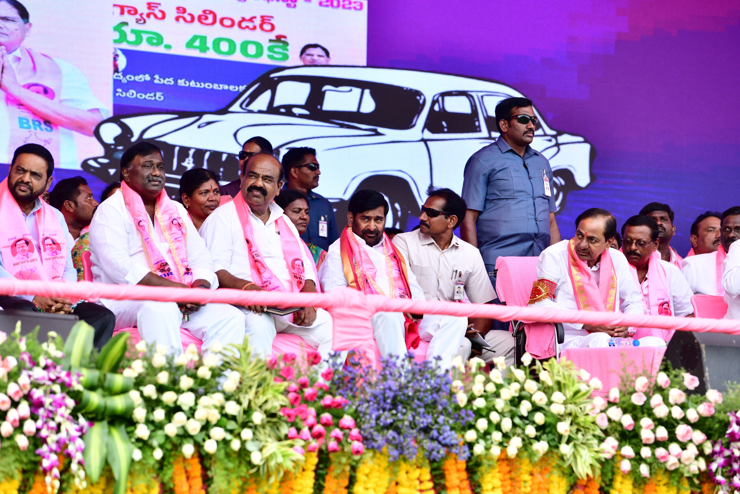 Brs Party President Kcr Participating In Praja Ashirvada Sabha At Miryalaguda