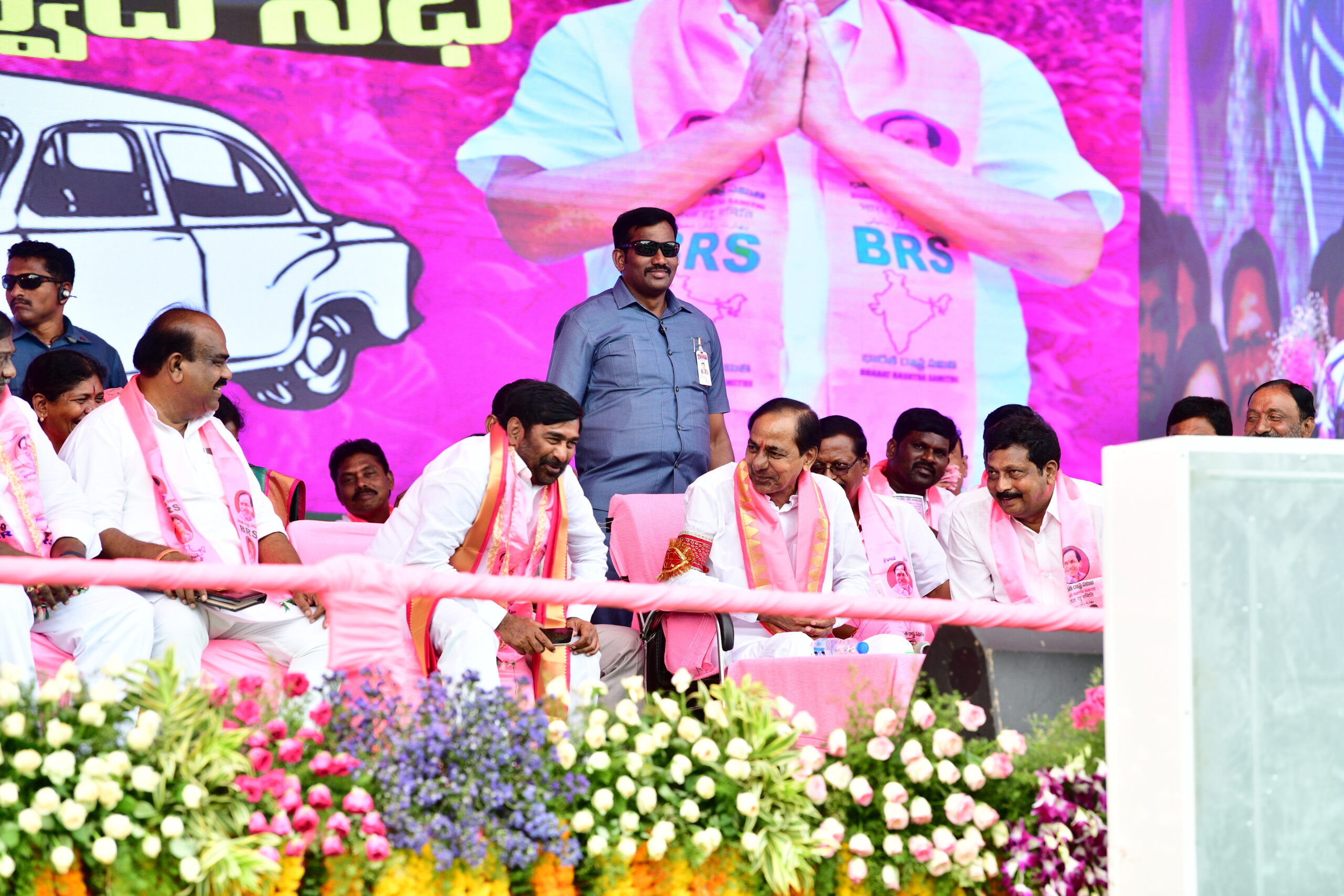 Brs Party President Kcr Participating In Praja Ashirvada Sabha At Miryalaguda