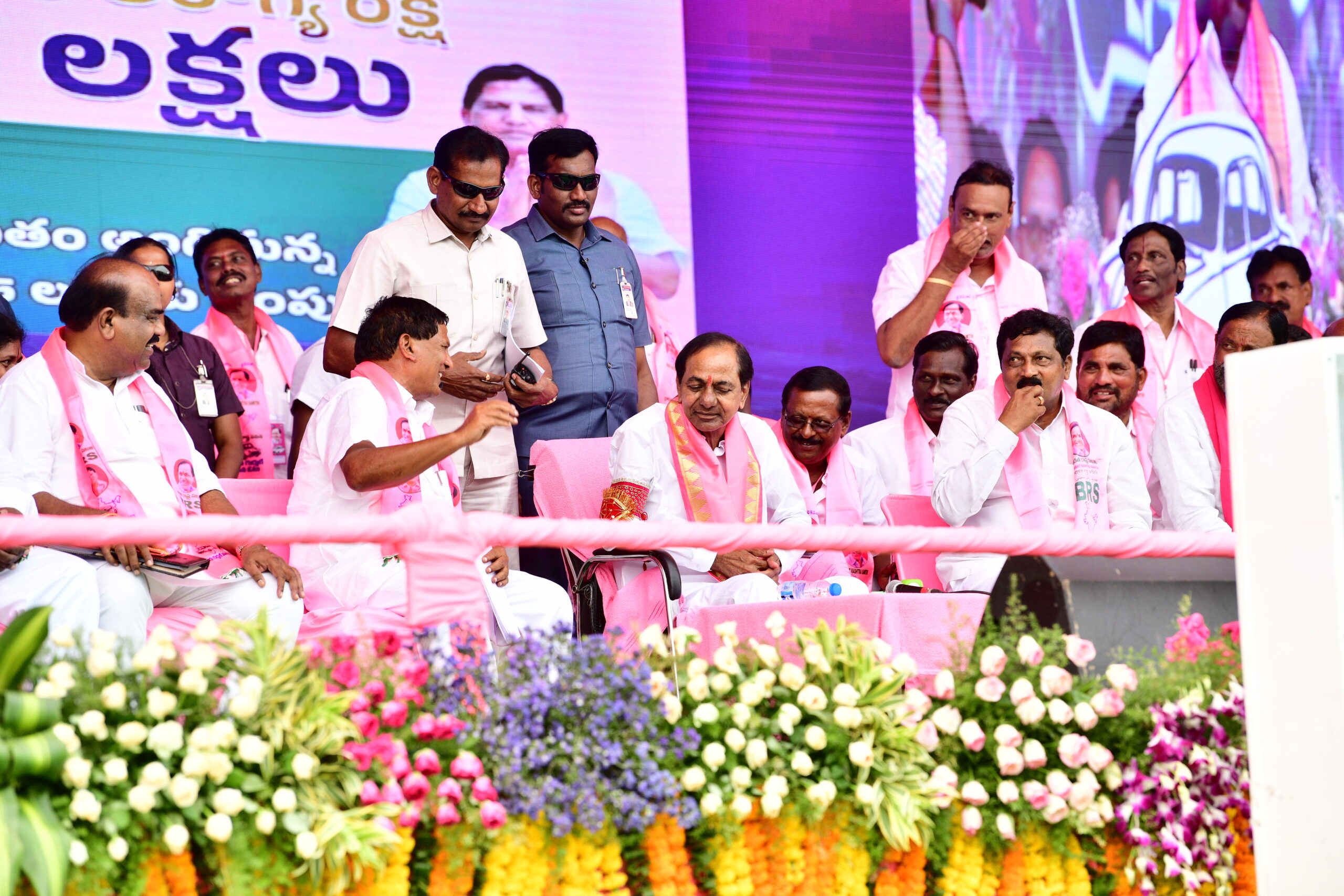 Brs Party President Kcr Participating In Praja Ashirvada Sabha At Miryalaguda