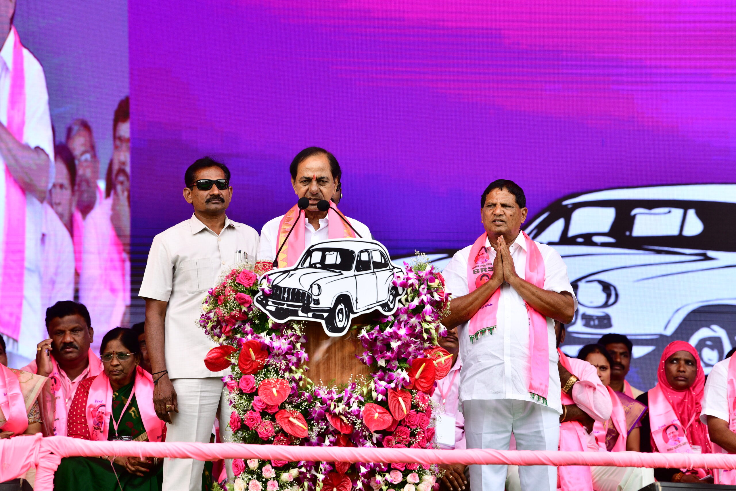 Brs Party President Kcr Participating In Praja Ashirvada Sabha At Miryalaguda