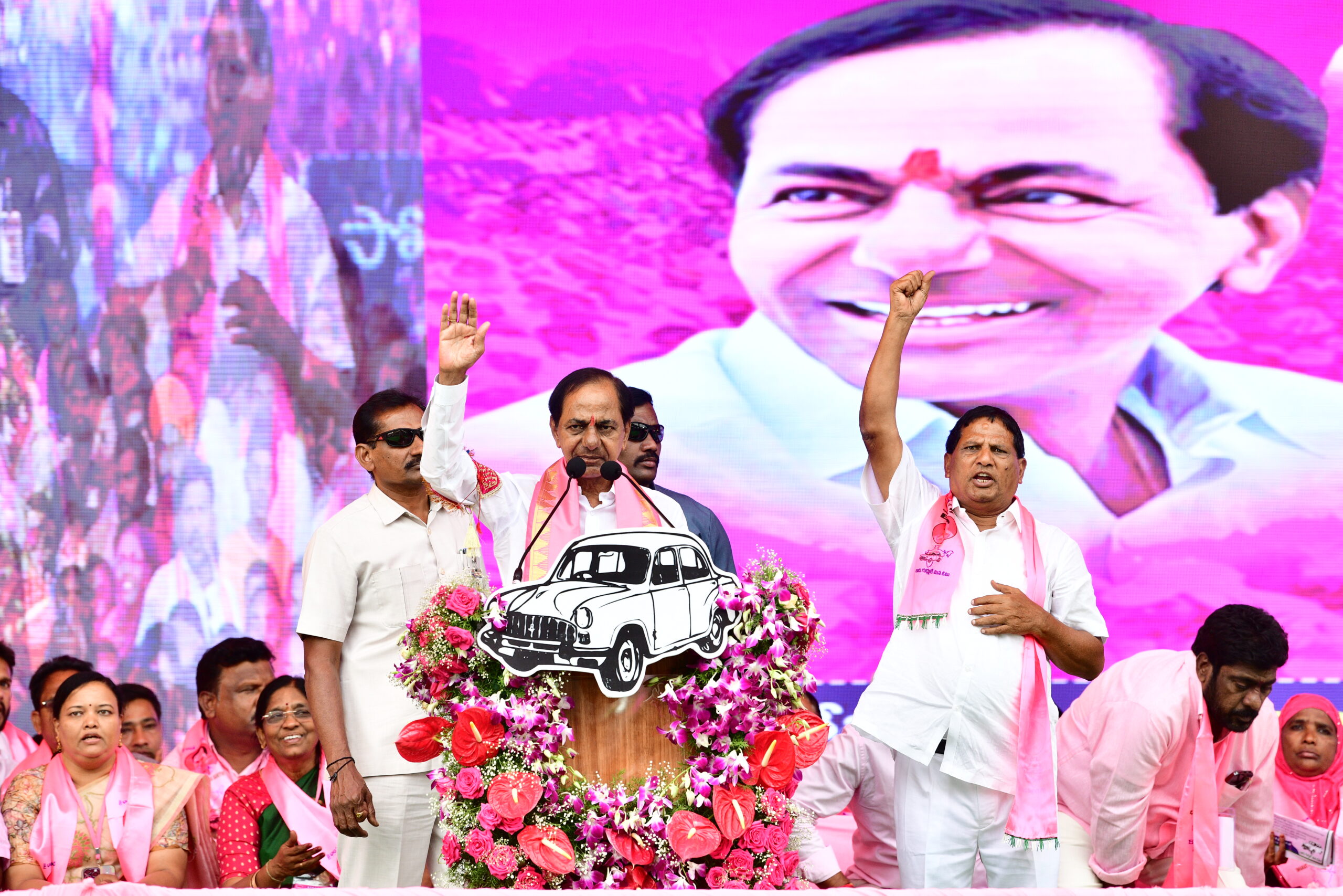 Brs Party President Kcr Participating In Praja Ashirvada Sabha At Miryalaguda