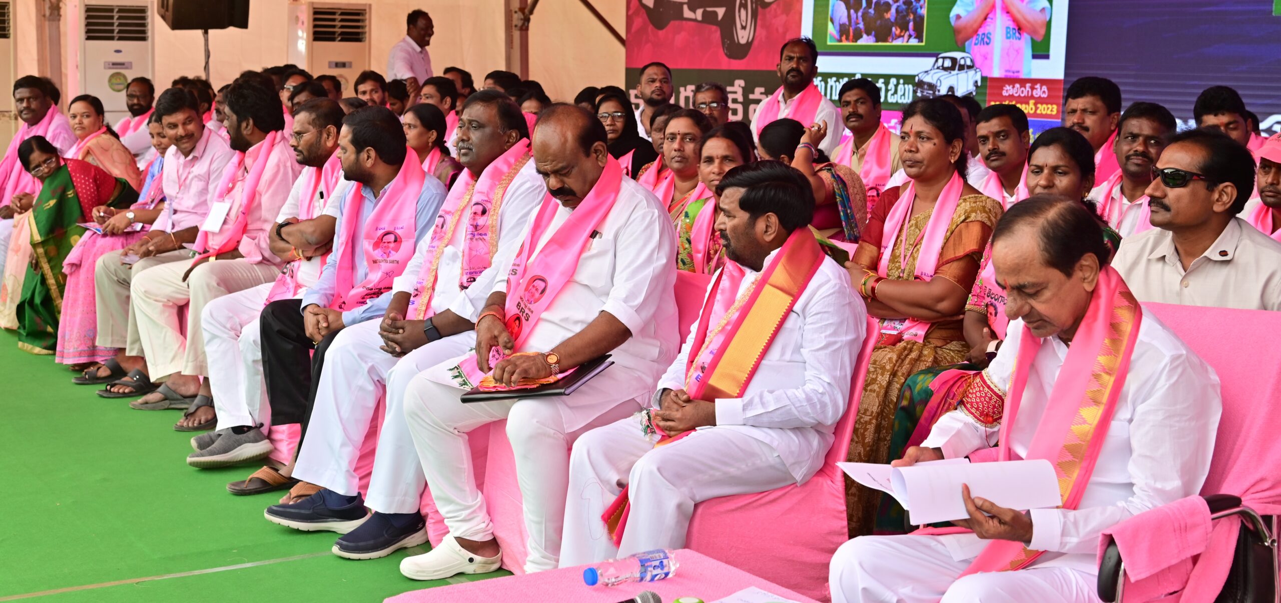 Brs Party President Kcr Participating In Praja Ashirvada Sabha At Miryalaguda