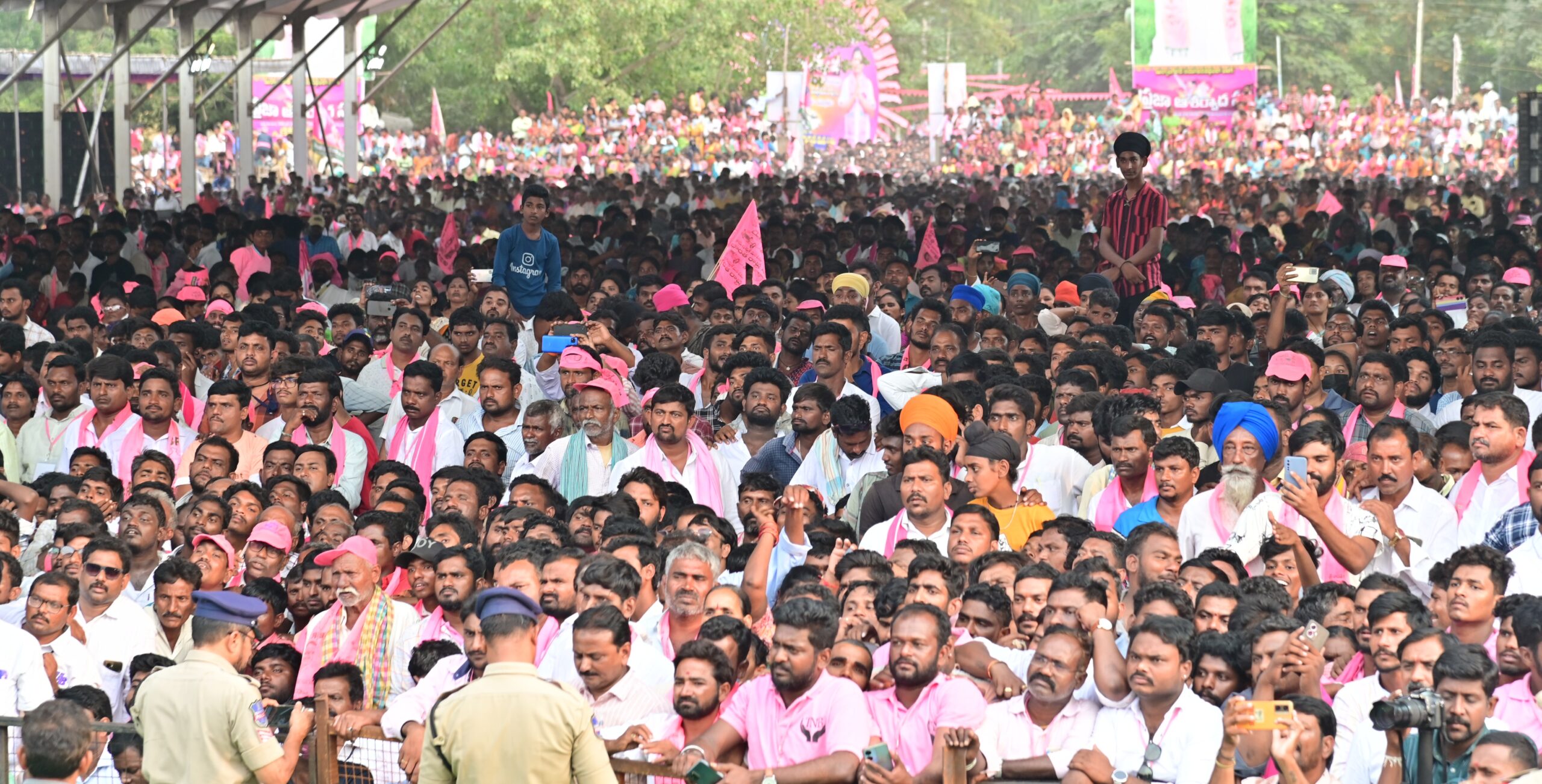 Brs Party President Kcr Participating In Praja Ashirvada Sabha At Miryalaguda