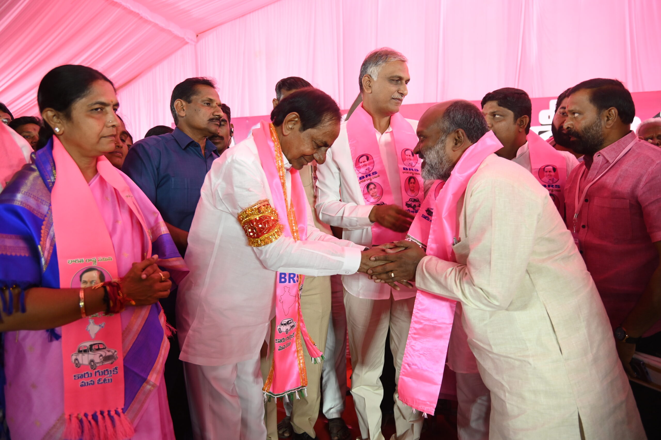Brs Party President Kcr Participating In Praja Ashirvada Sabha At Narsapur