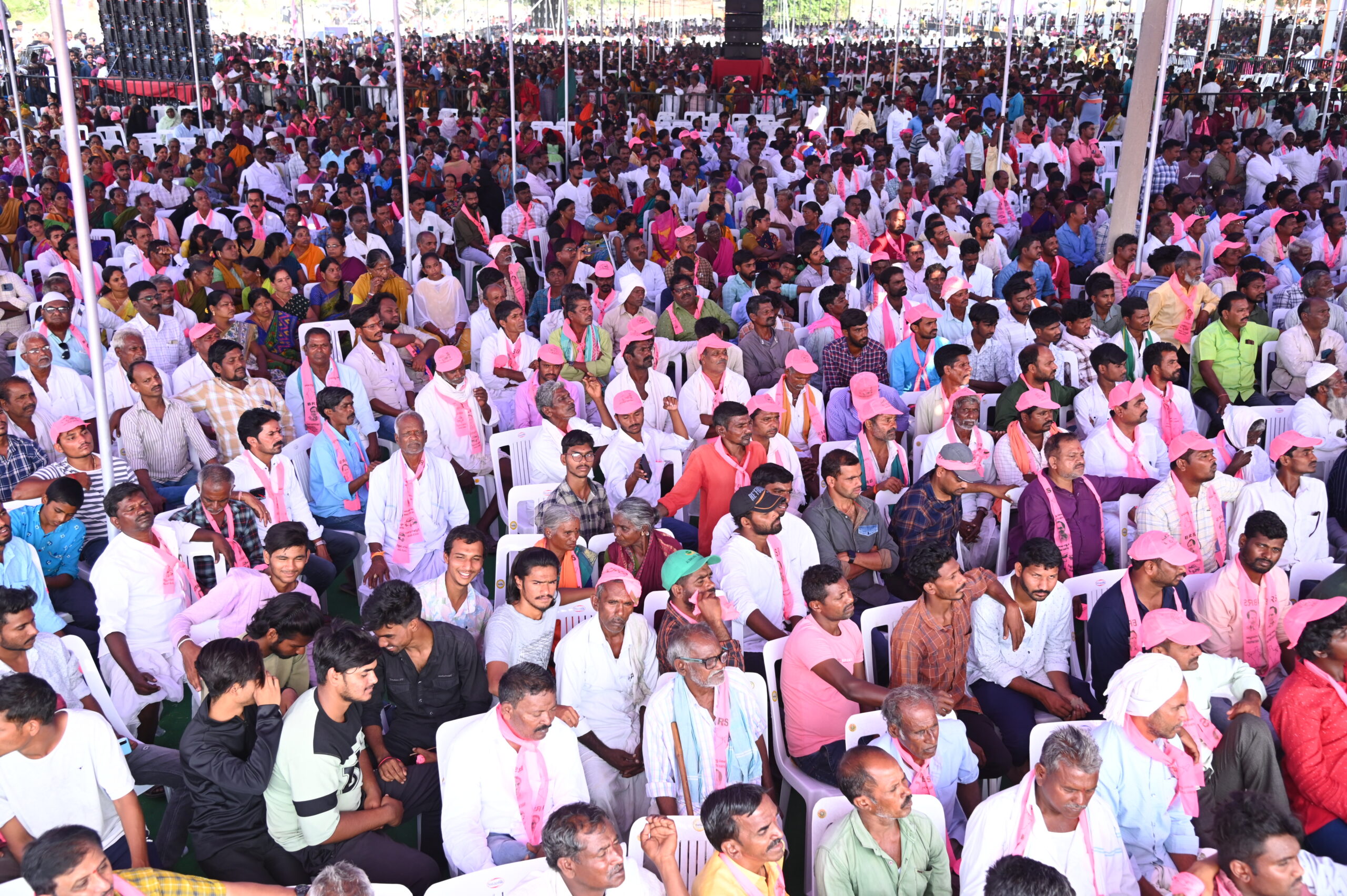 Brs Party President Kcr Participating In Praja Ashirvada Sabha At Nirmal