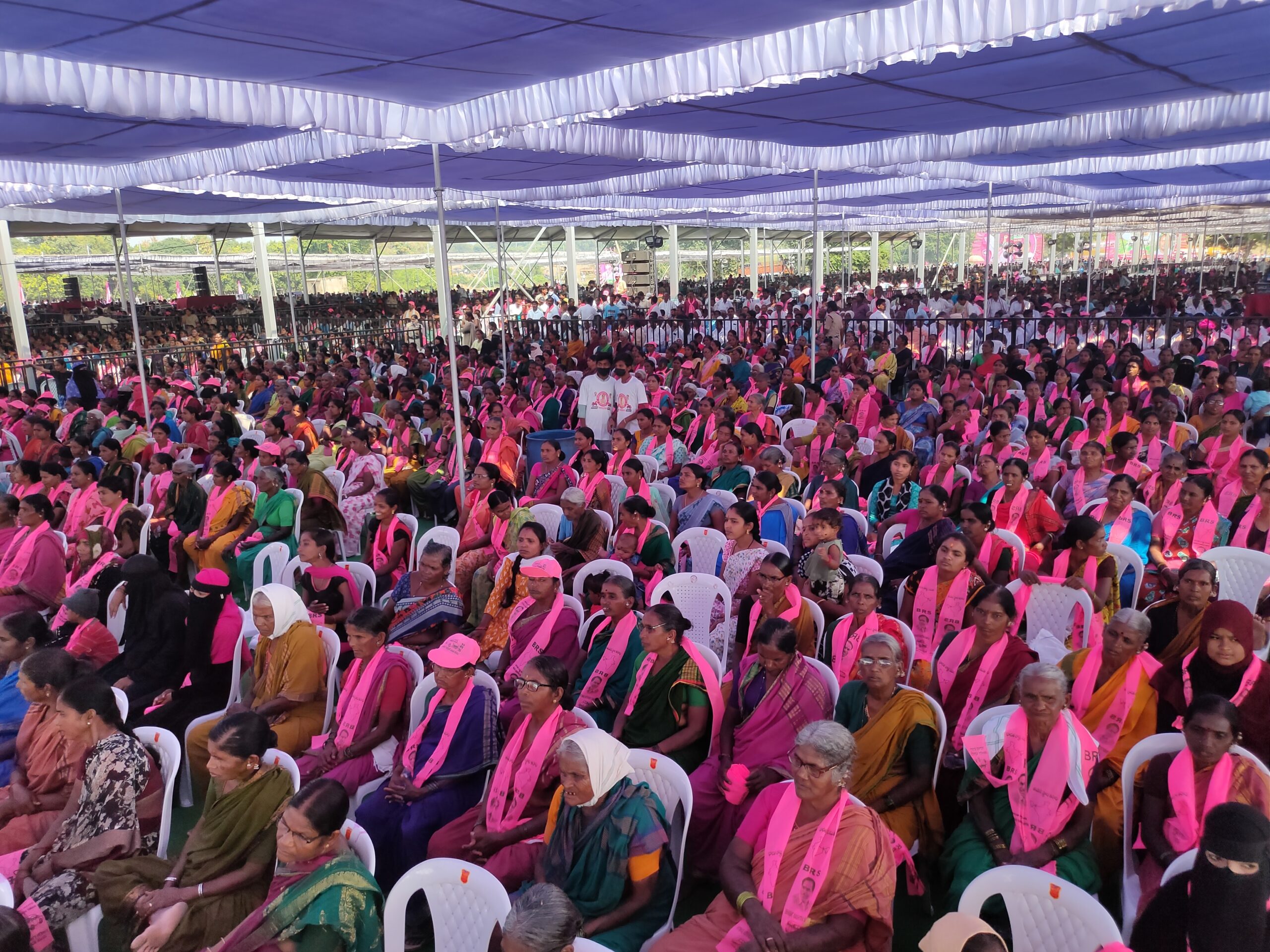 Brs Party President Kcr Participating In Praja Ashirvada Sabha At Nirmal