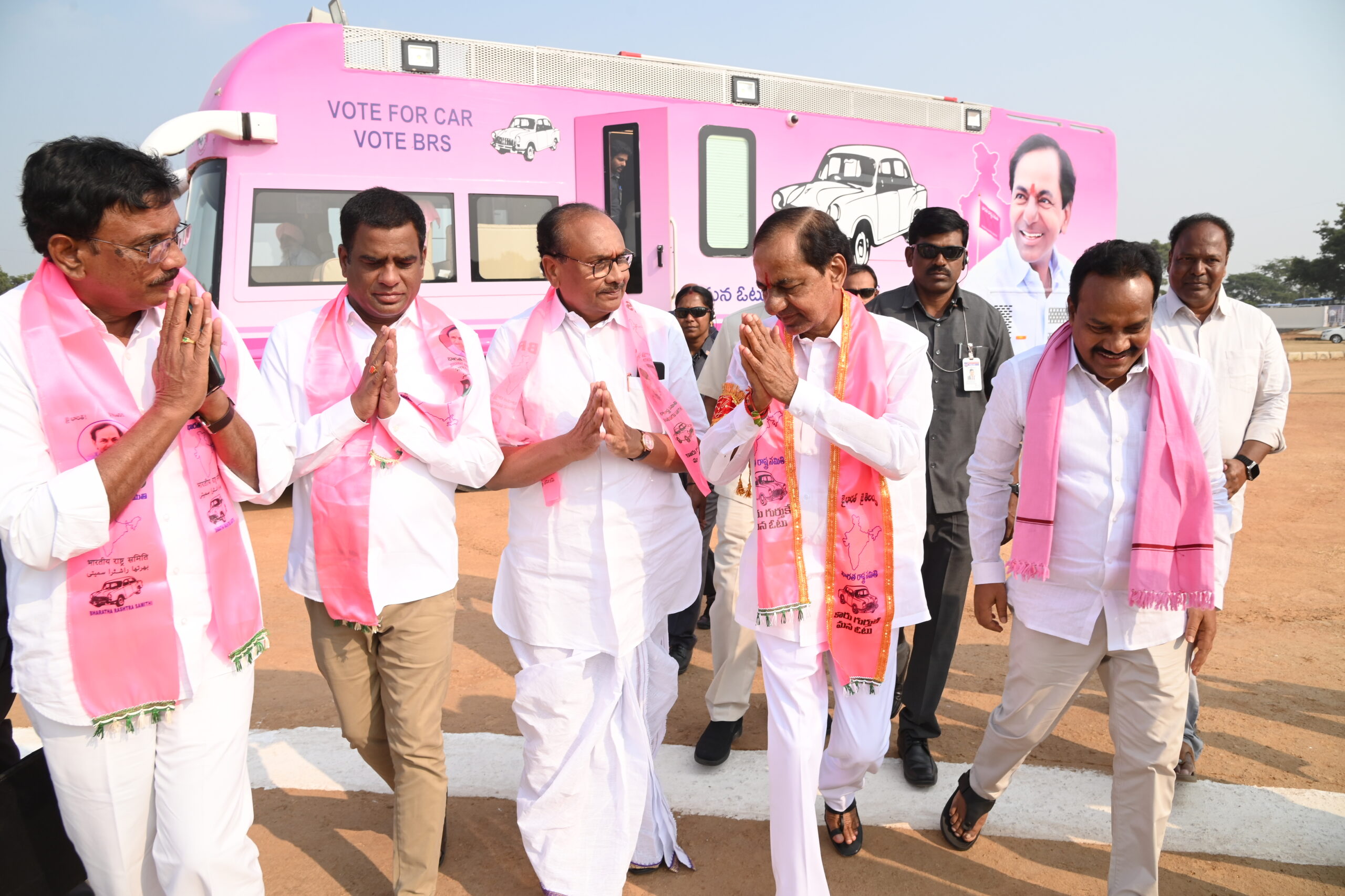 Brs Party President Kcr Participating In Praja Ashirvada Sabha At Nirmal