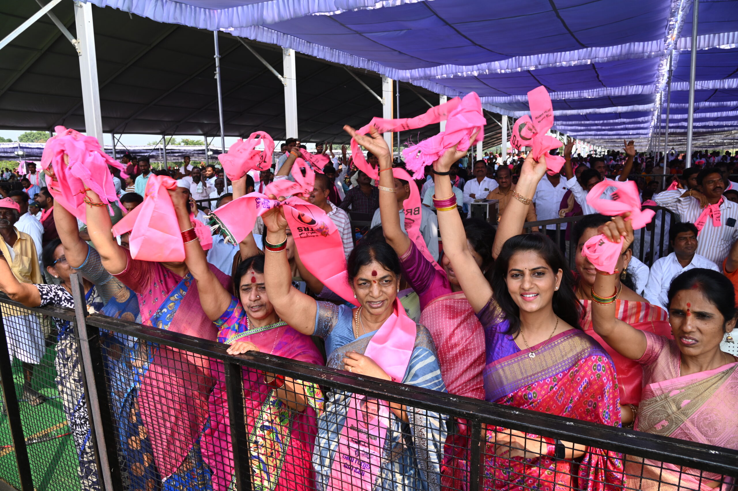 Brs Party President Kcr Participating In Praja Ashirvada Sabha At Nirmal