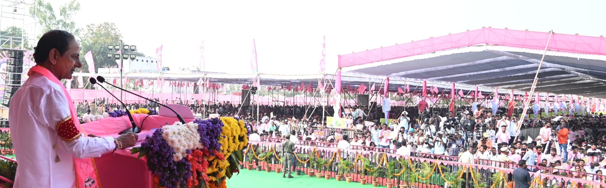 Brs Party President Kcr Participating In Praja Ashirvada Sabha At Nizamabad (urban) (26)