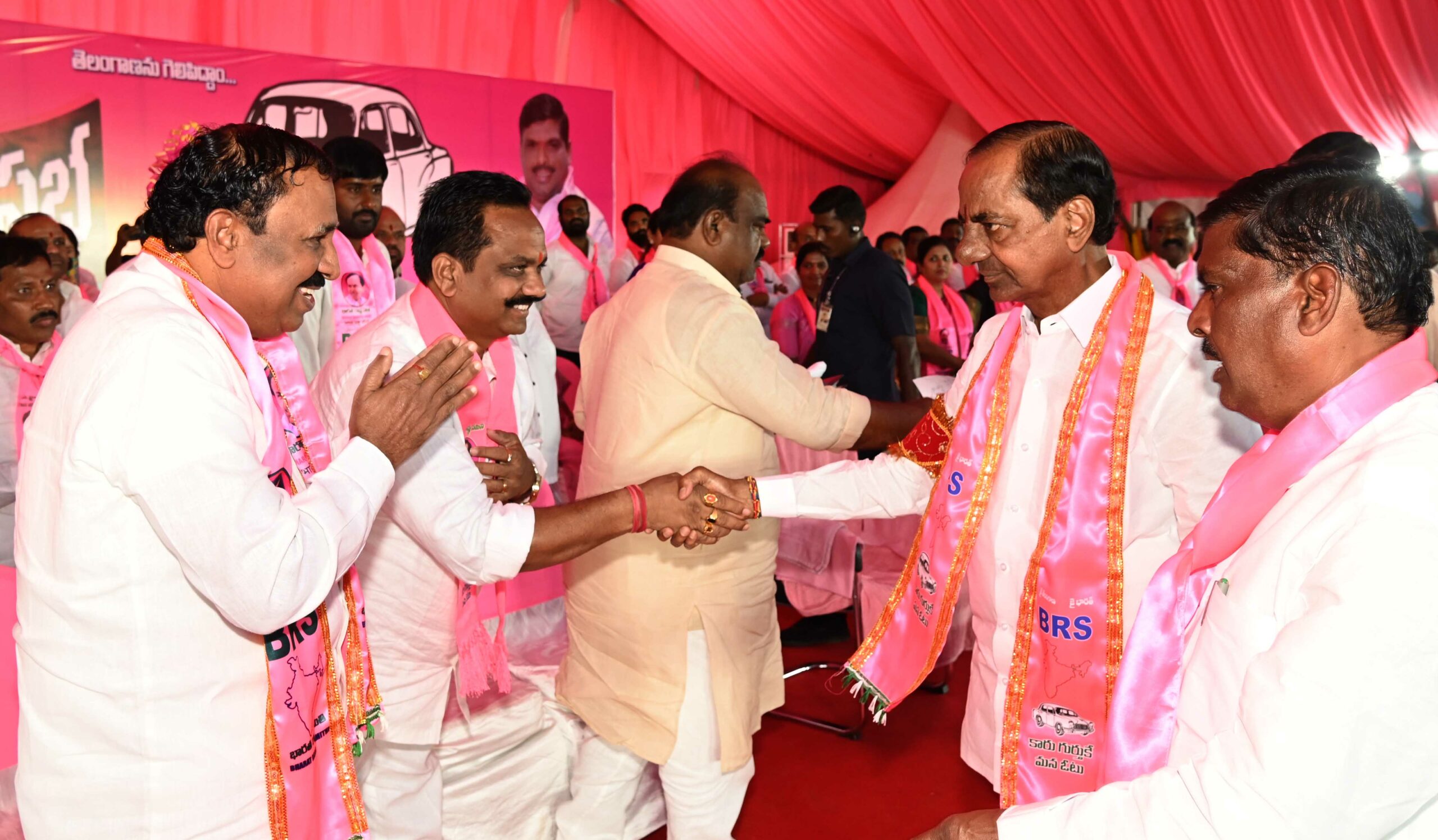 Brs Party President Kcr Participating In Praja Ashirvada Sabha At Patancheru