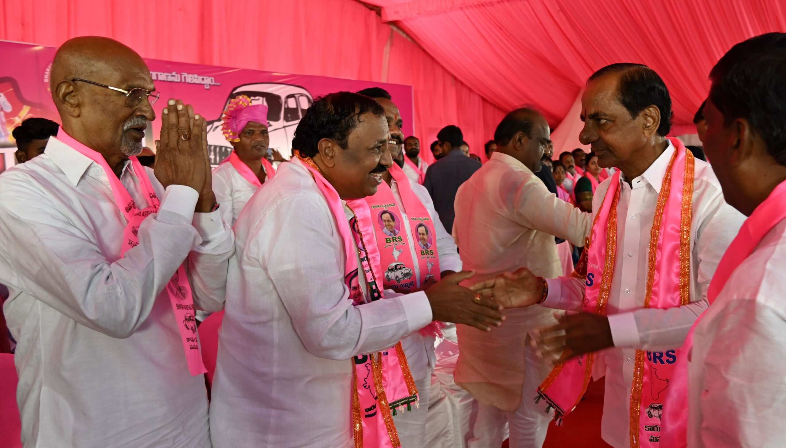 Brs Party President Kcr Participating In Praja Ashirvada Sabha At Patancheru