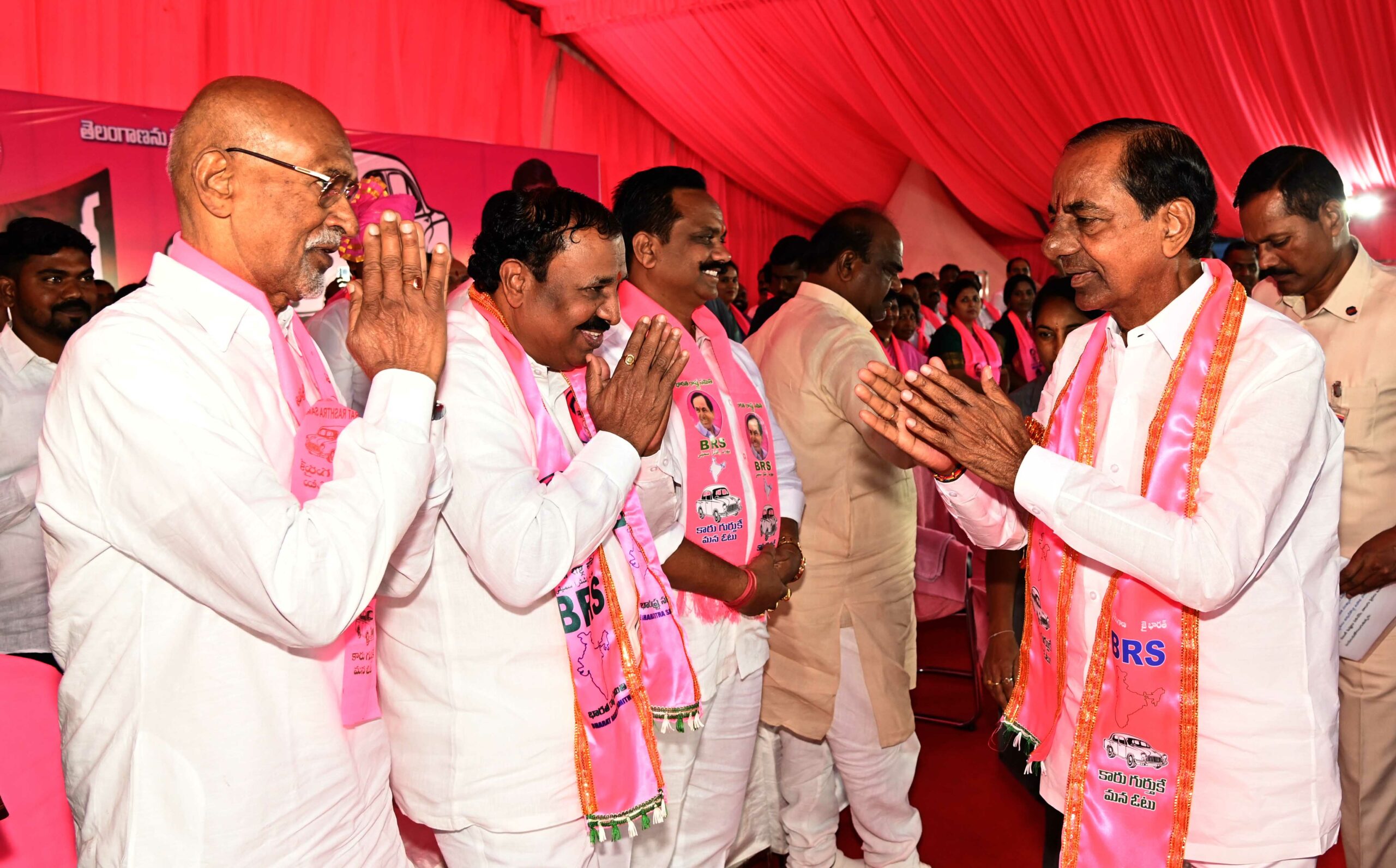 Brs Party President Kcr Participating In Praja Ashirvada Sabha At Patancheru