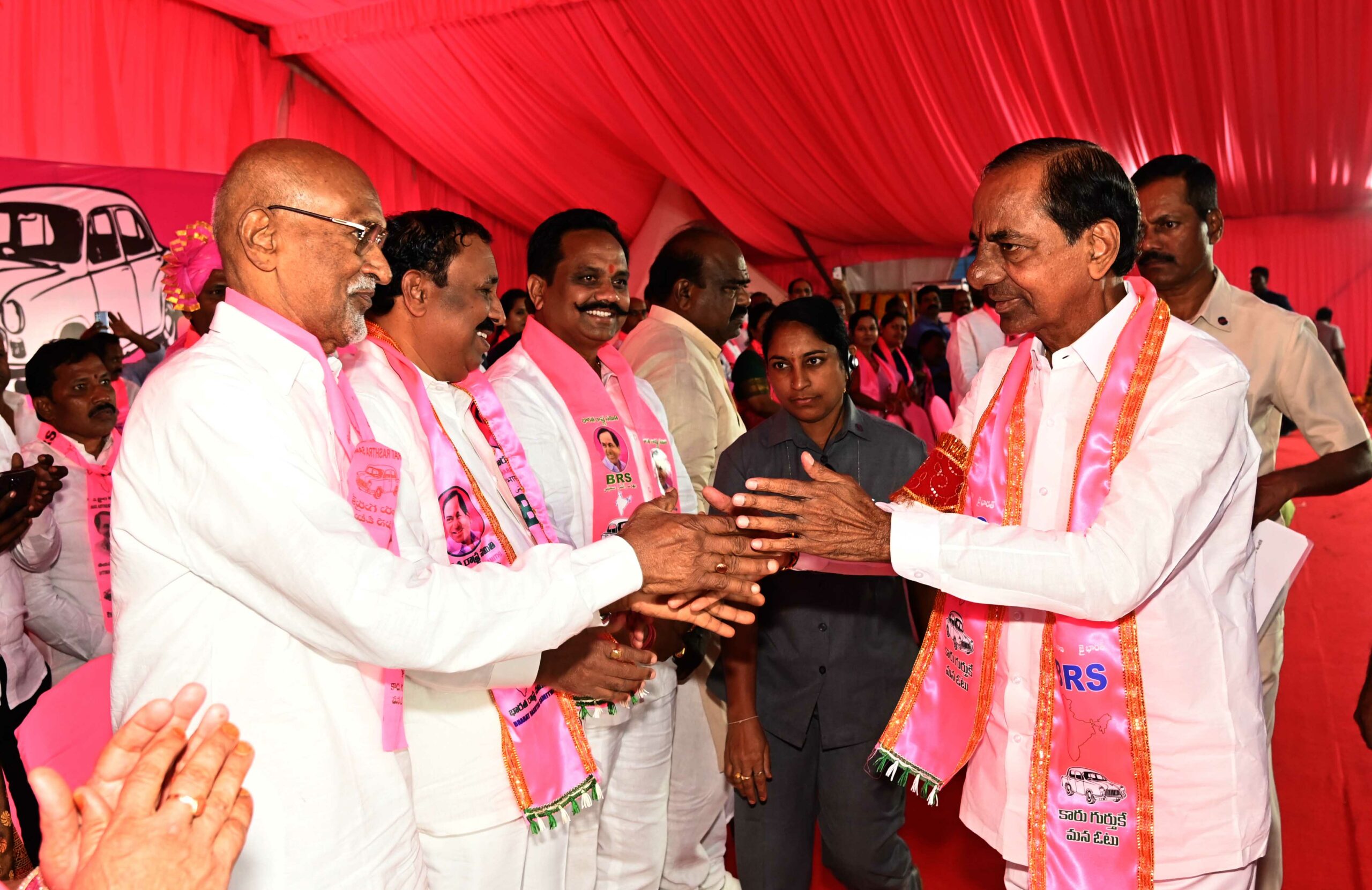 Brs Party President Kcr Participating In Praja Ashirvada Sabha At Patancheru