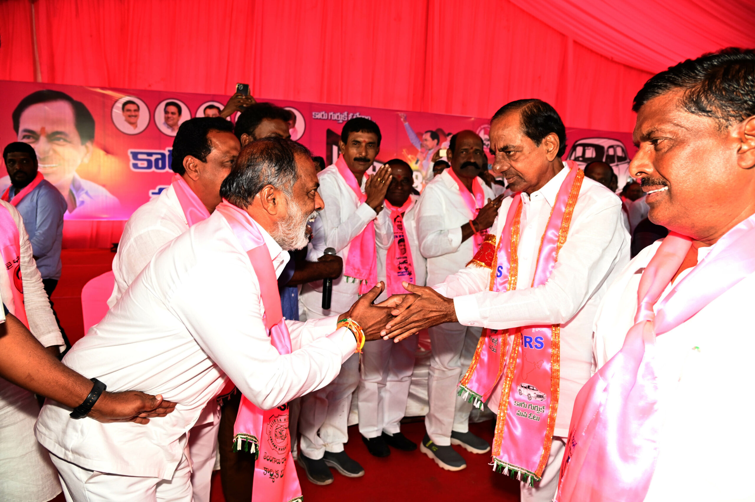 Brs Party President Kcr Participating In Praja Ashirvada Sabha At Patancheru
