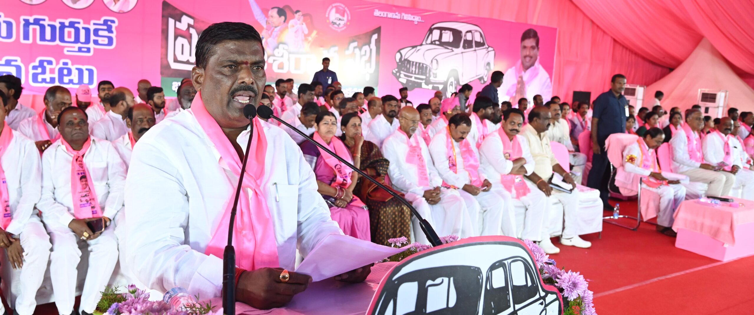 Brs Party President Kcr Participating In Praja Ashirvada Sabha At Patancheru
