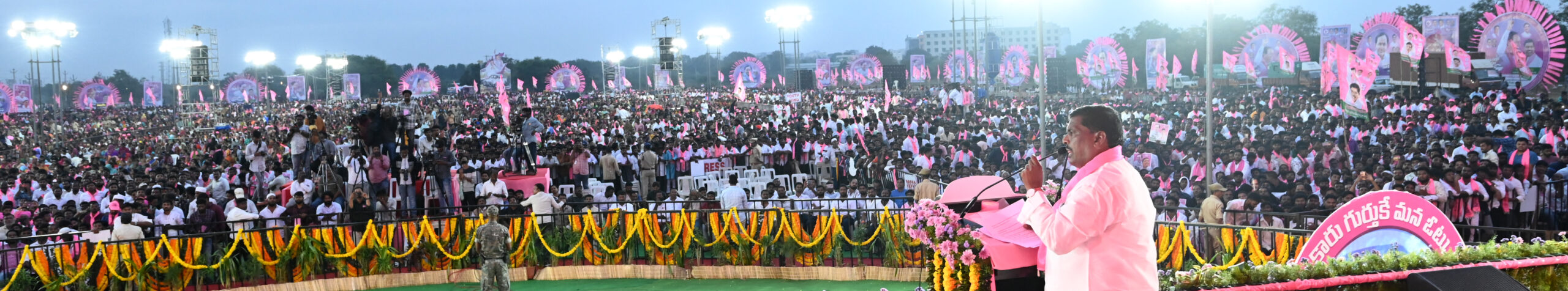 Brs Party President Kcr Participating In Praja Ashirvada Sabha At Patancheru