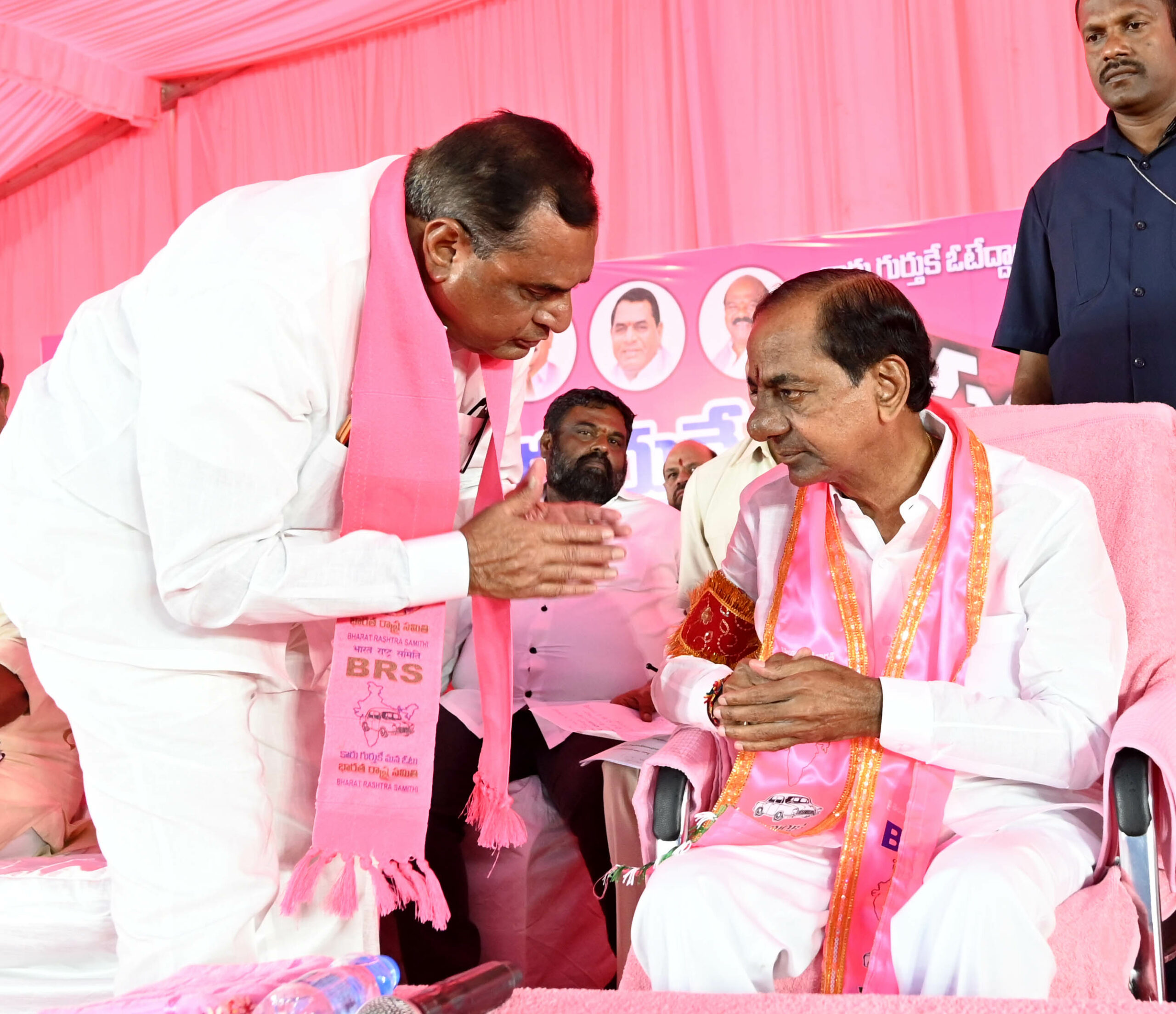Brs Party President Kcr Participating In Praja Ashirvada Sabha At Patancheru