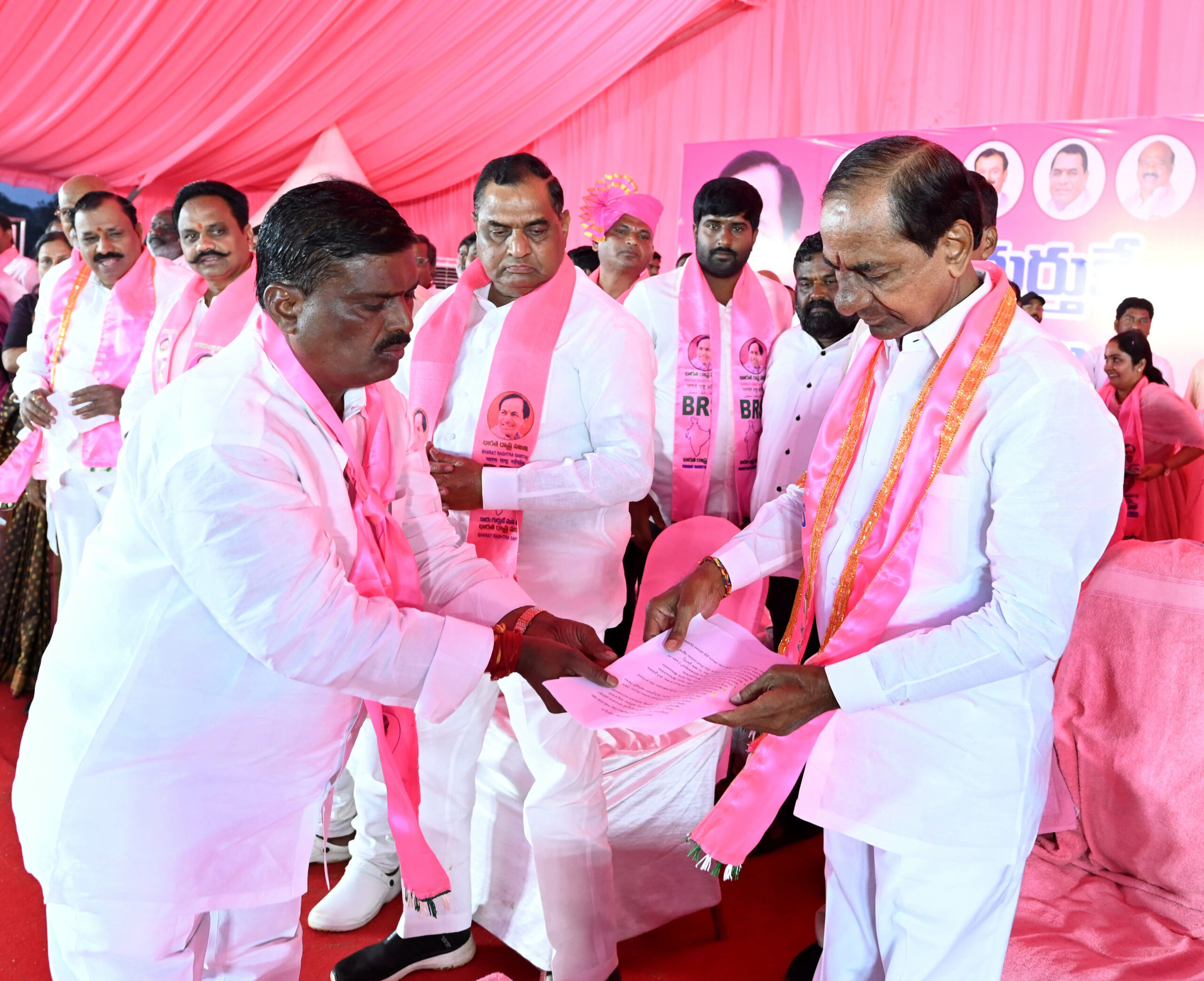 Brs Party President Kcr Participating In Praja Ashirvada Sabha At Patancheru