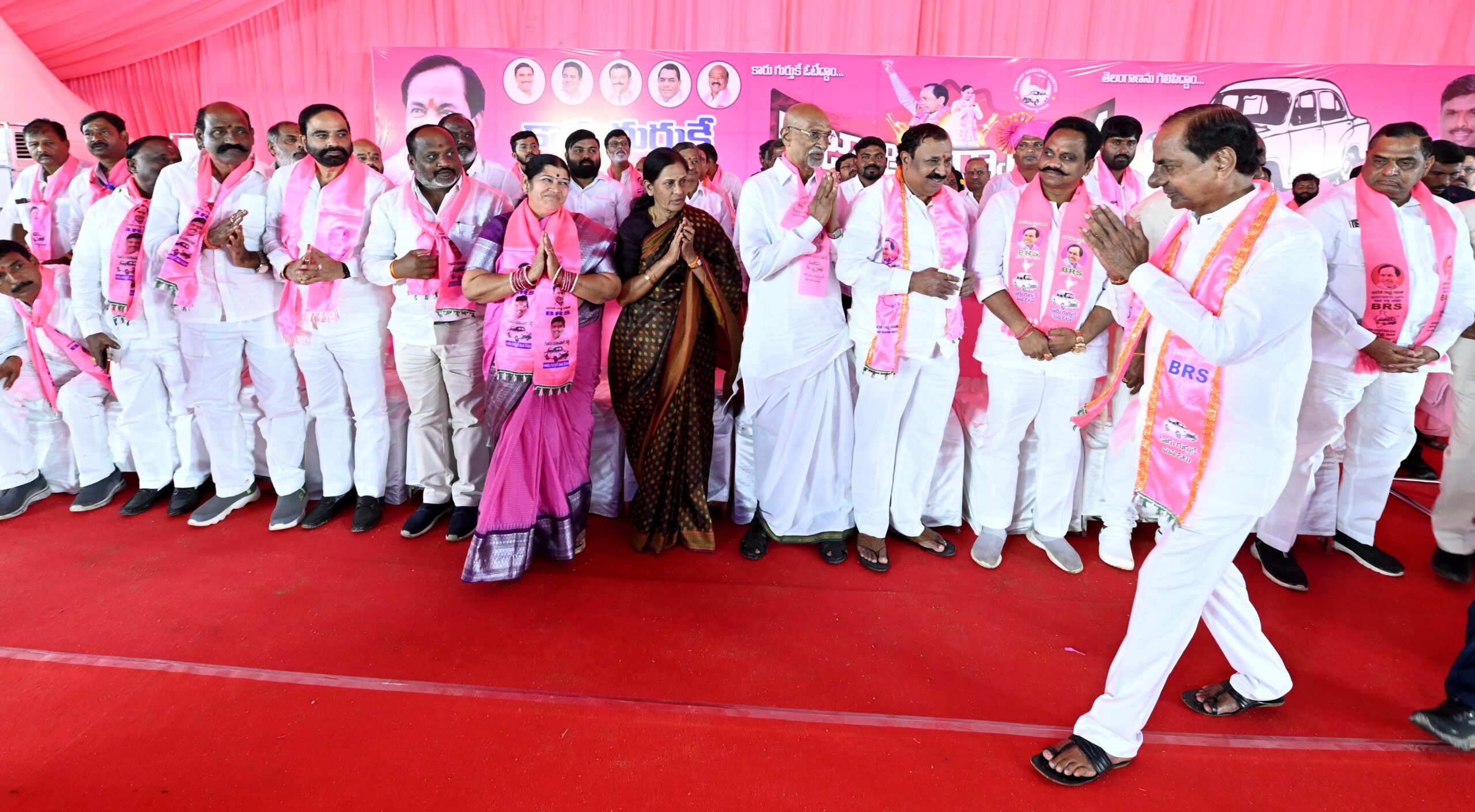 Brs Party President Kcr Participating In Praja Ashirvada Sabha At Patancheru